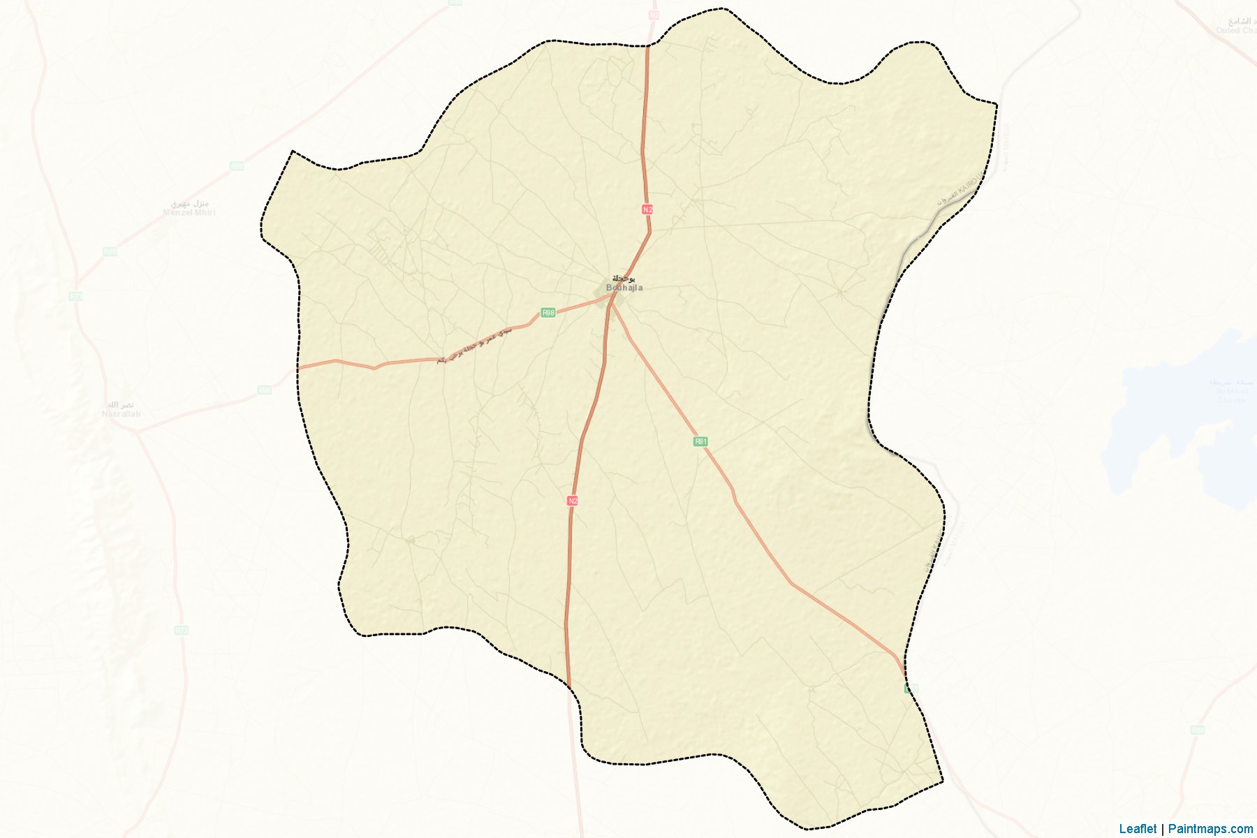 Bouhajla (Kairouan) Map Cropping Samples-2