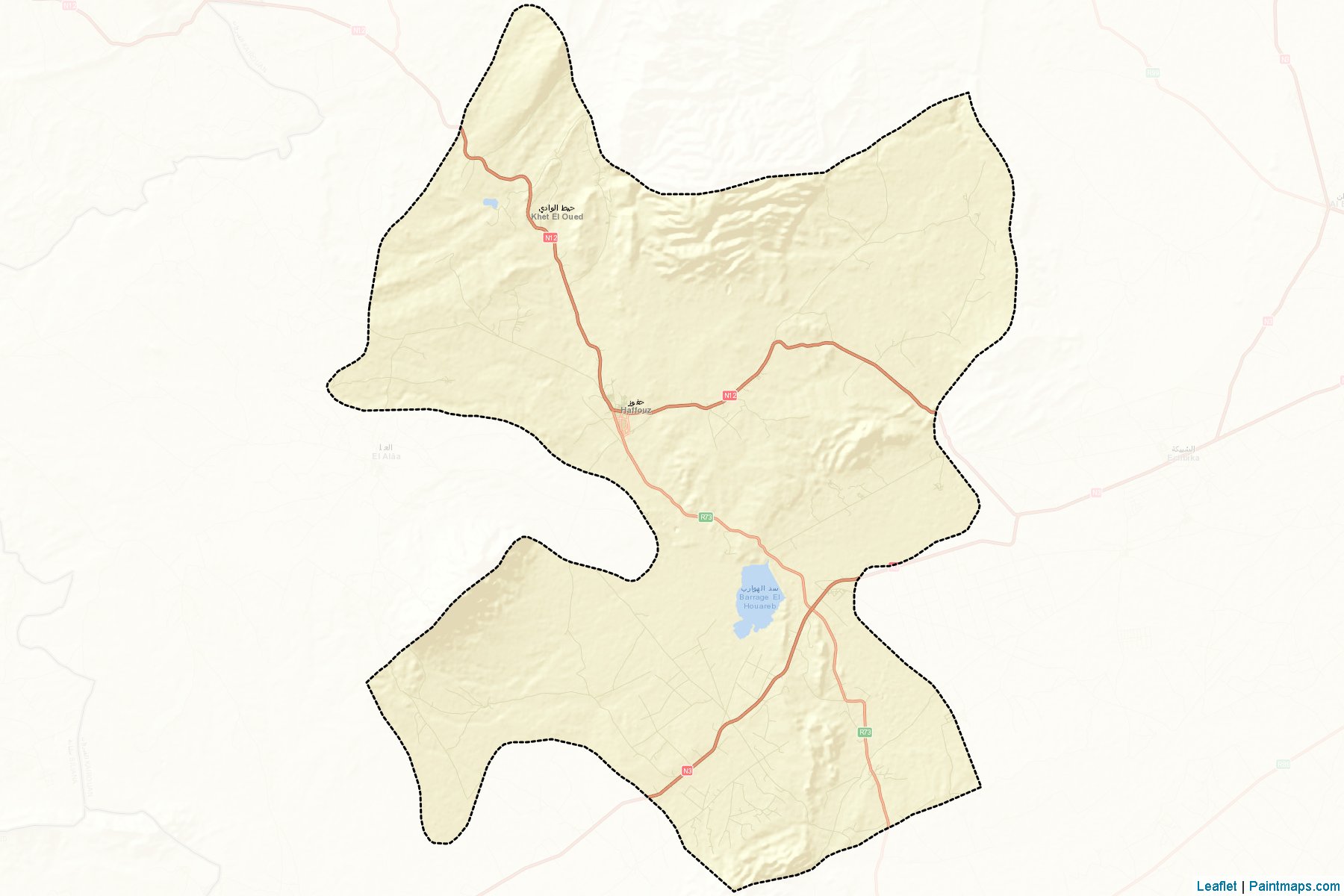 Haffouz (Kairouan) Map Cropping Samples-2