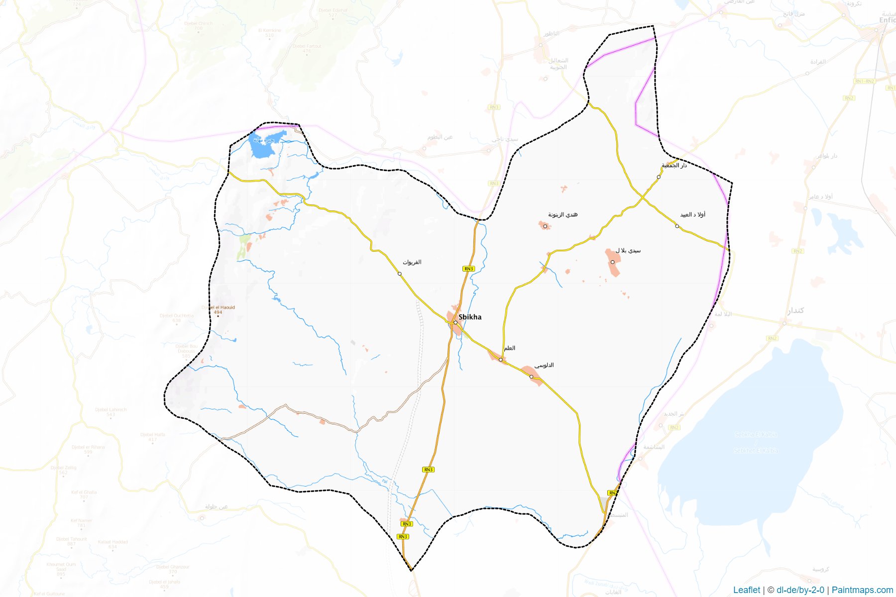 Sbikha (Kairouan) Map Cropping Samples-1