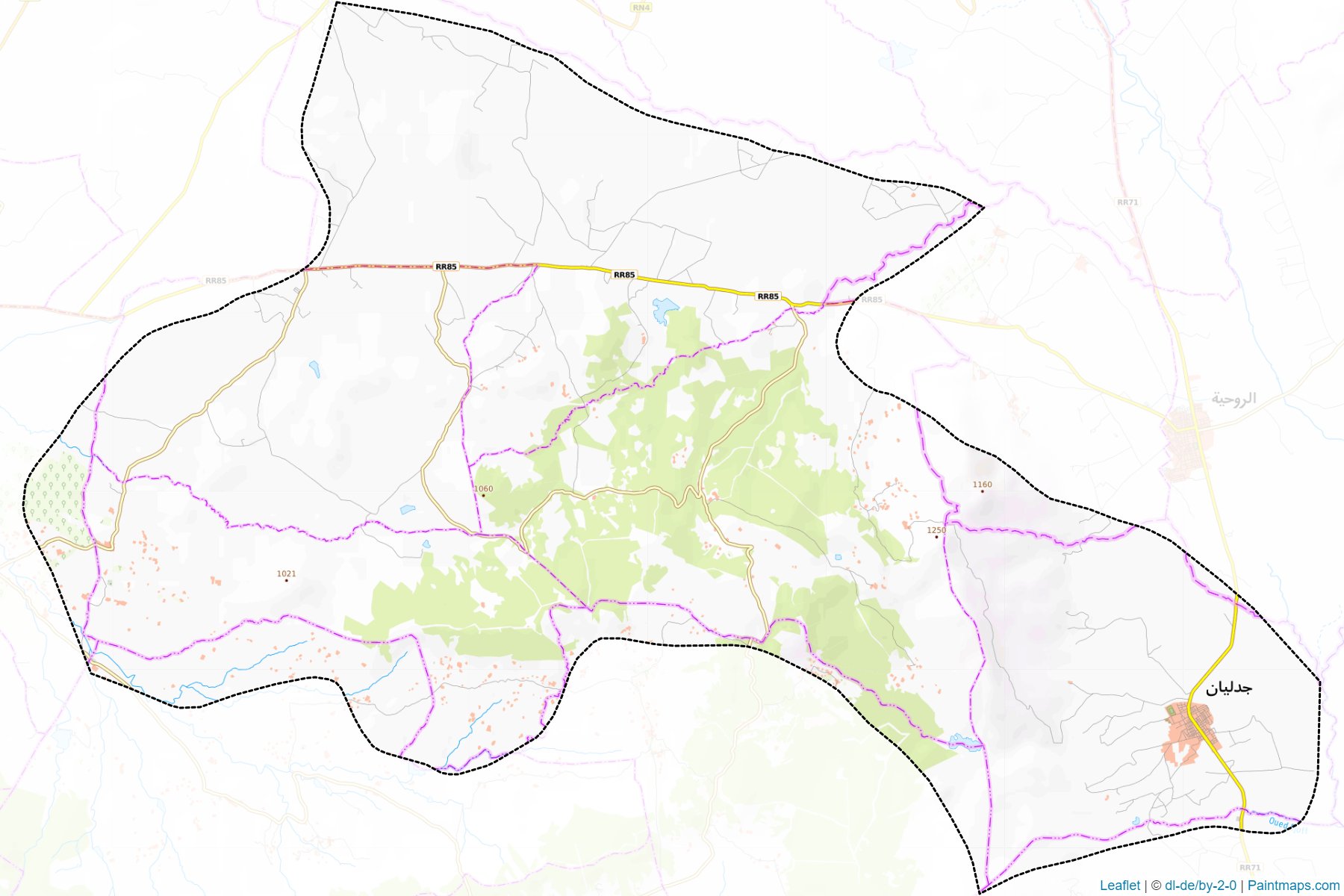 Djedliane (Kassarin ili) Haritası Örnekleri-1