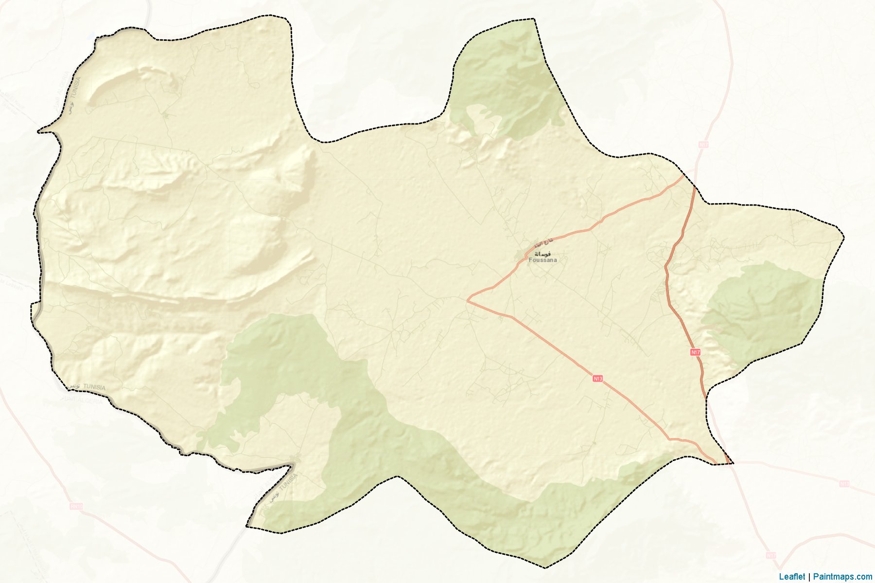 Muestras de recorte de mapas Fousana (Kassérine)-2