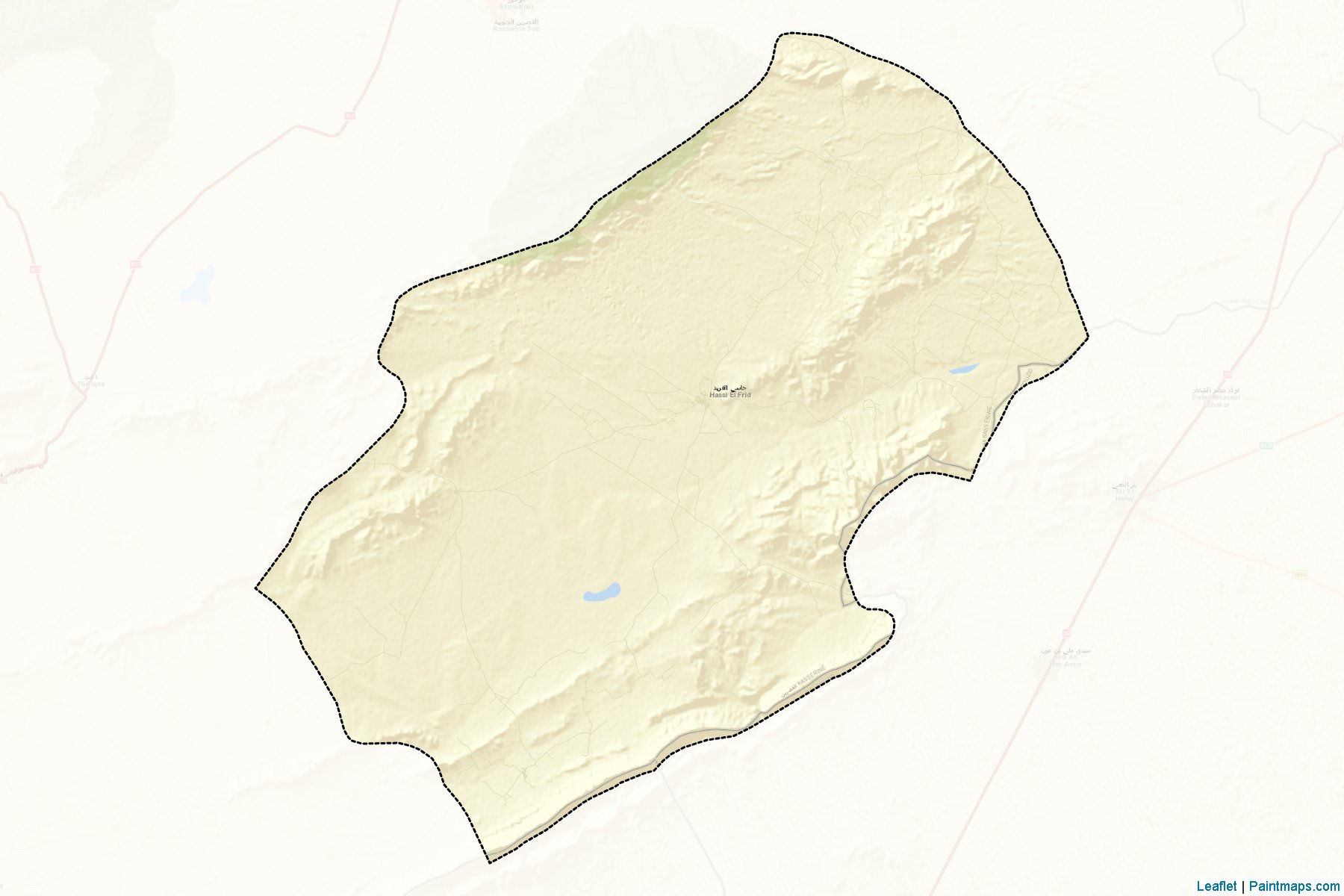 Muestras de recorte de mapas Hassi El Frid (Kassérine)-2