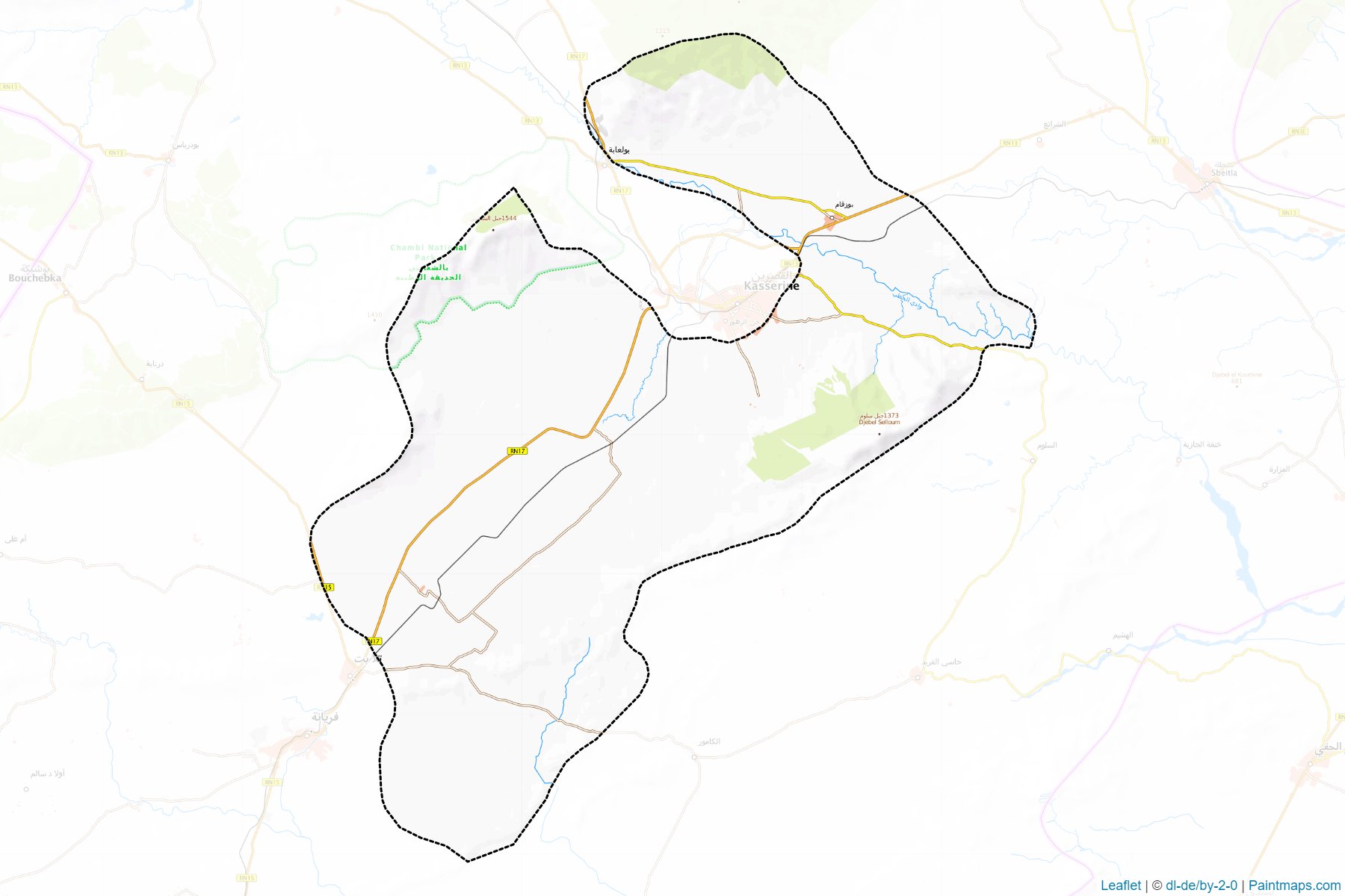 Kasserine Sud (Kassérine) Map Cropping Samples-1