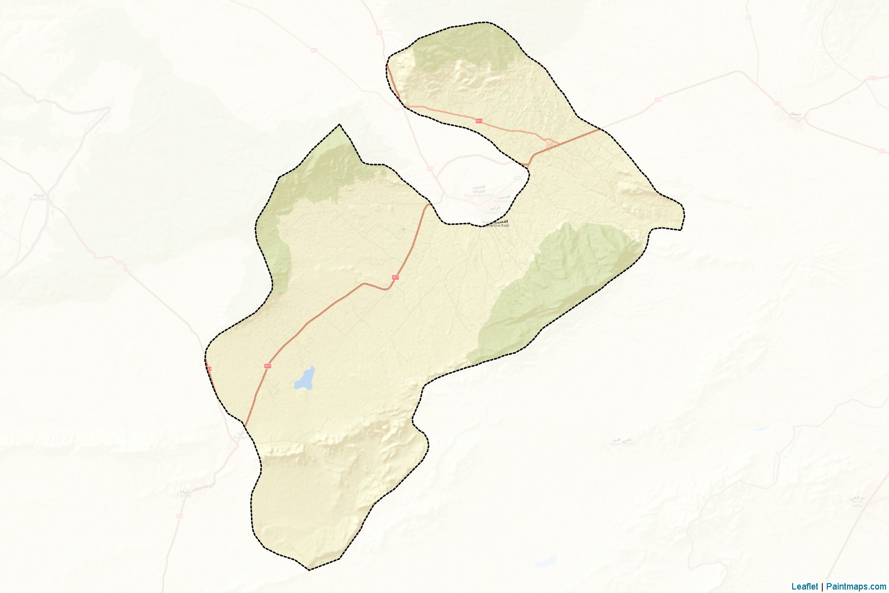 Kasserine Sud (Kassérine) Map Cropping Samples-2