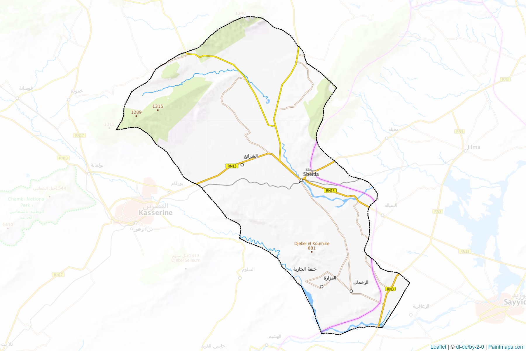 Sbeitla (Kassérine) Map Cropping Samples-1