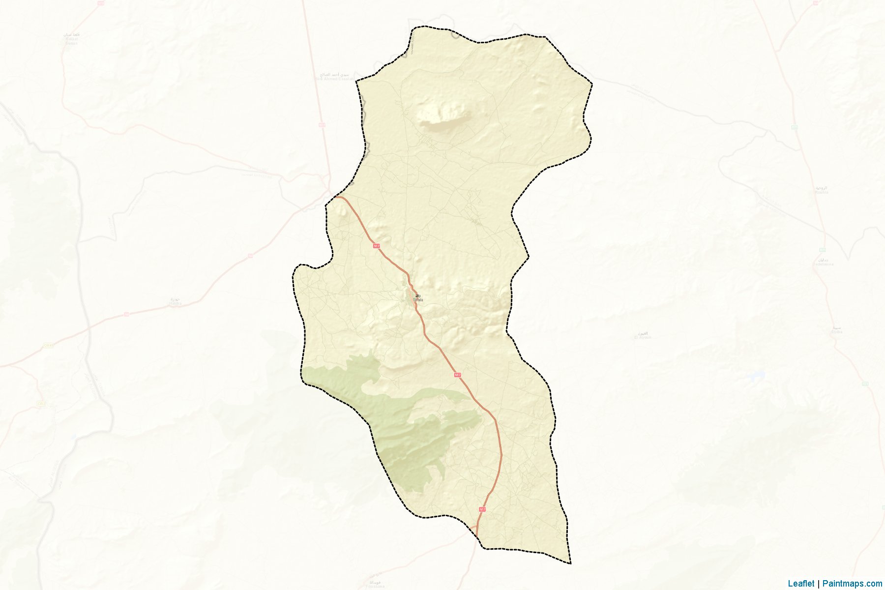 Muestras de recorte de mapas Tala (Kassérine)-2