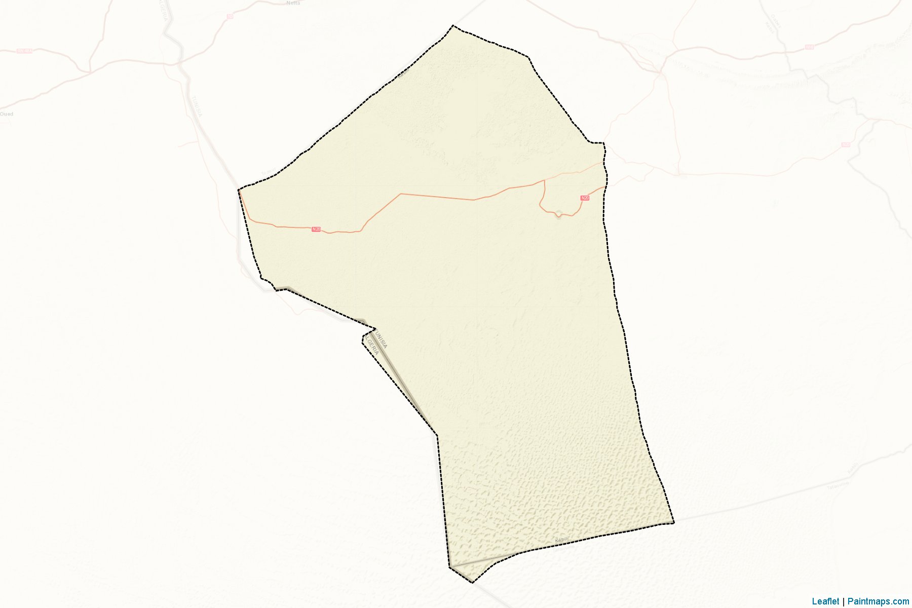 Muestras de recorte de mapas El Faouar (Kebili)-2