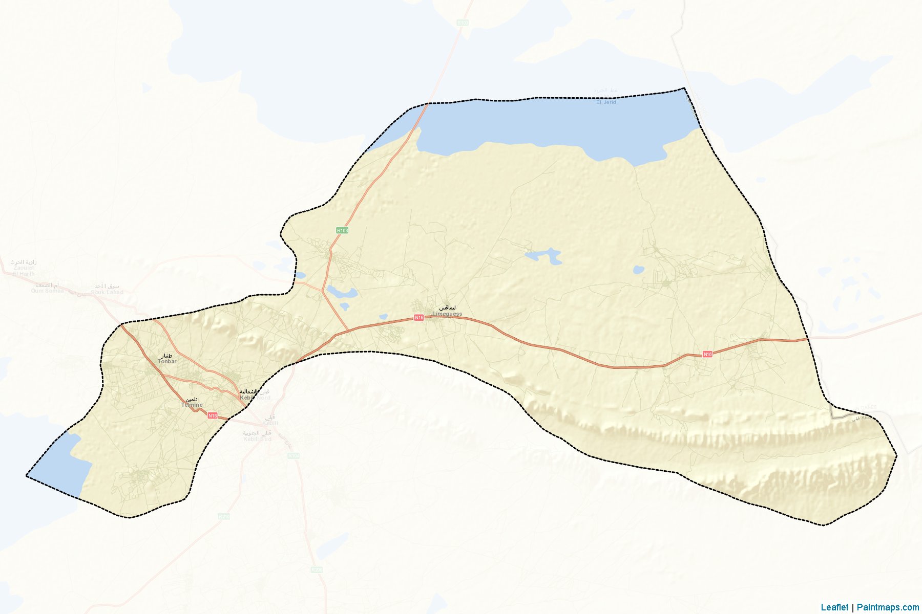 Kebili Nord (Kabili ili) Haritası Örnekleri-2