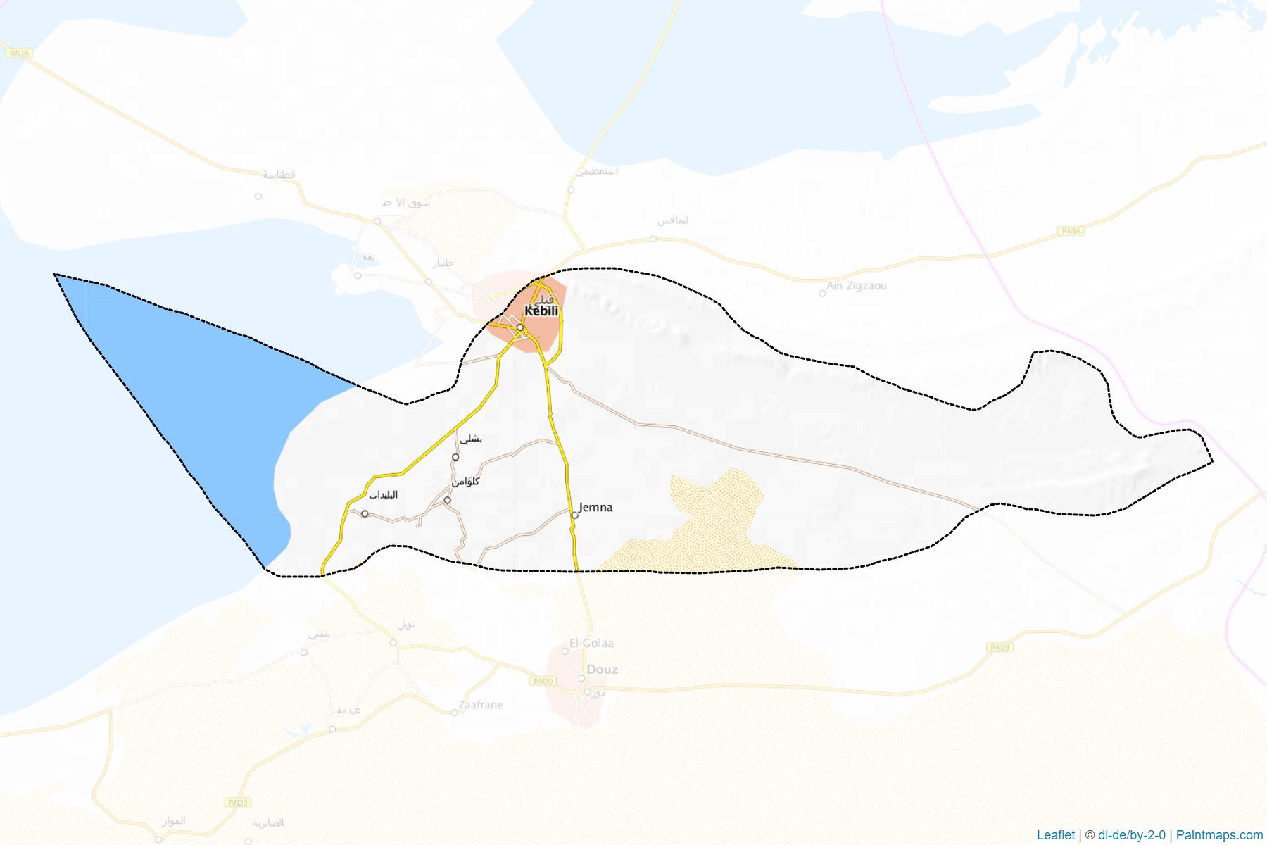 Kebili Sud (Kebili) Map Cropping Samples-1