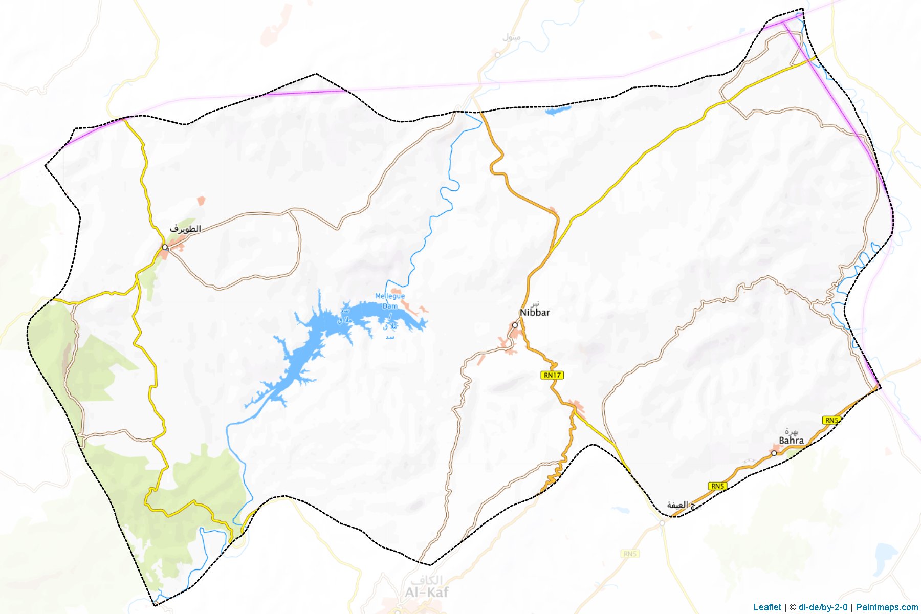 Muestras de recorte de mapas Nebeur (Le Kef)-1