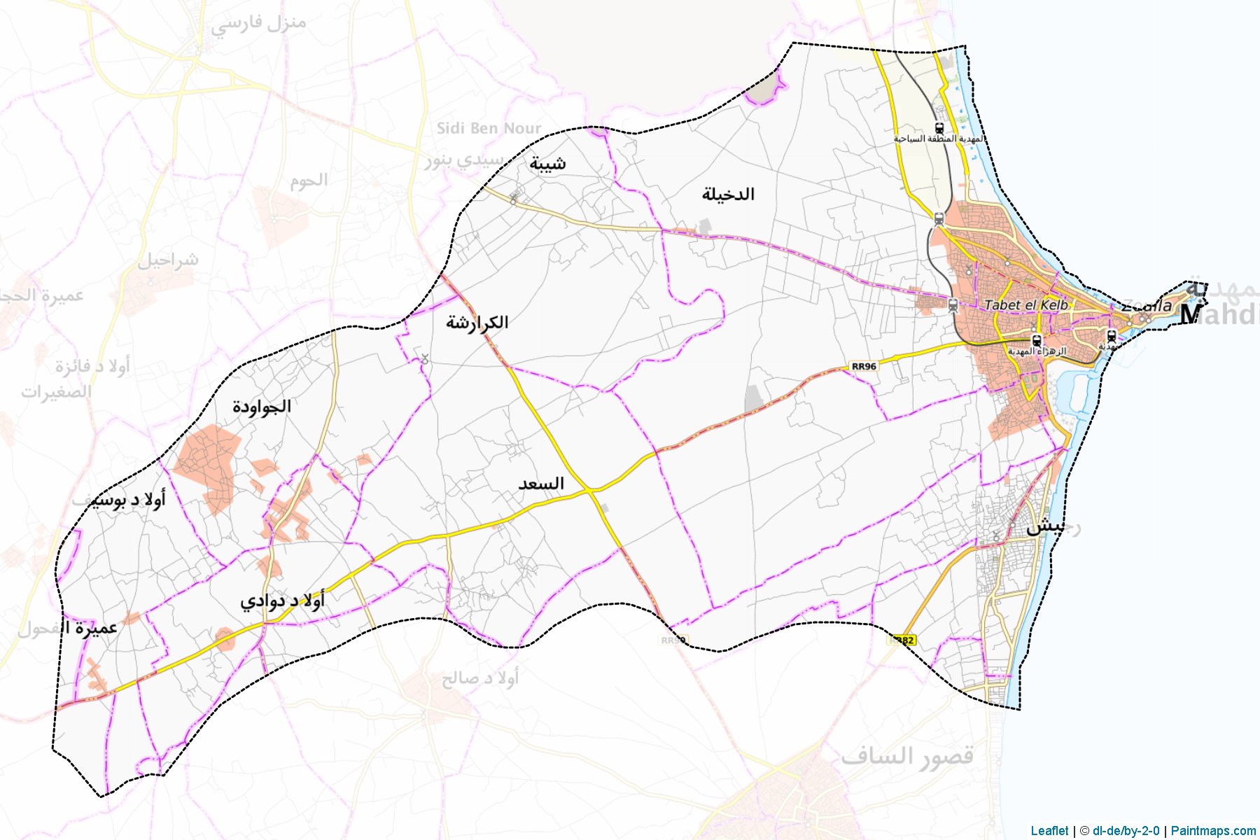 Mahdia (Mahdia) Map Cropping Samples-1