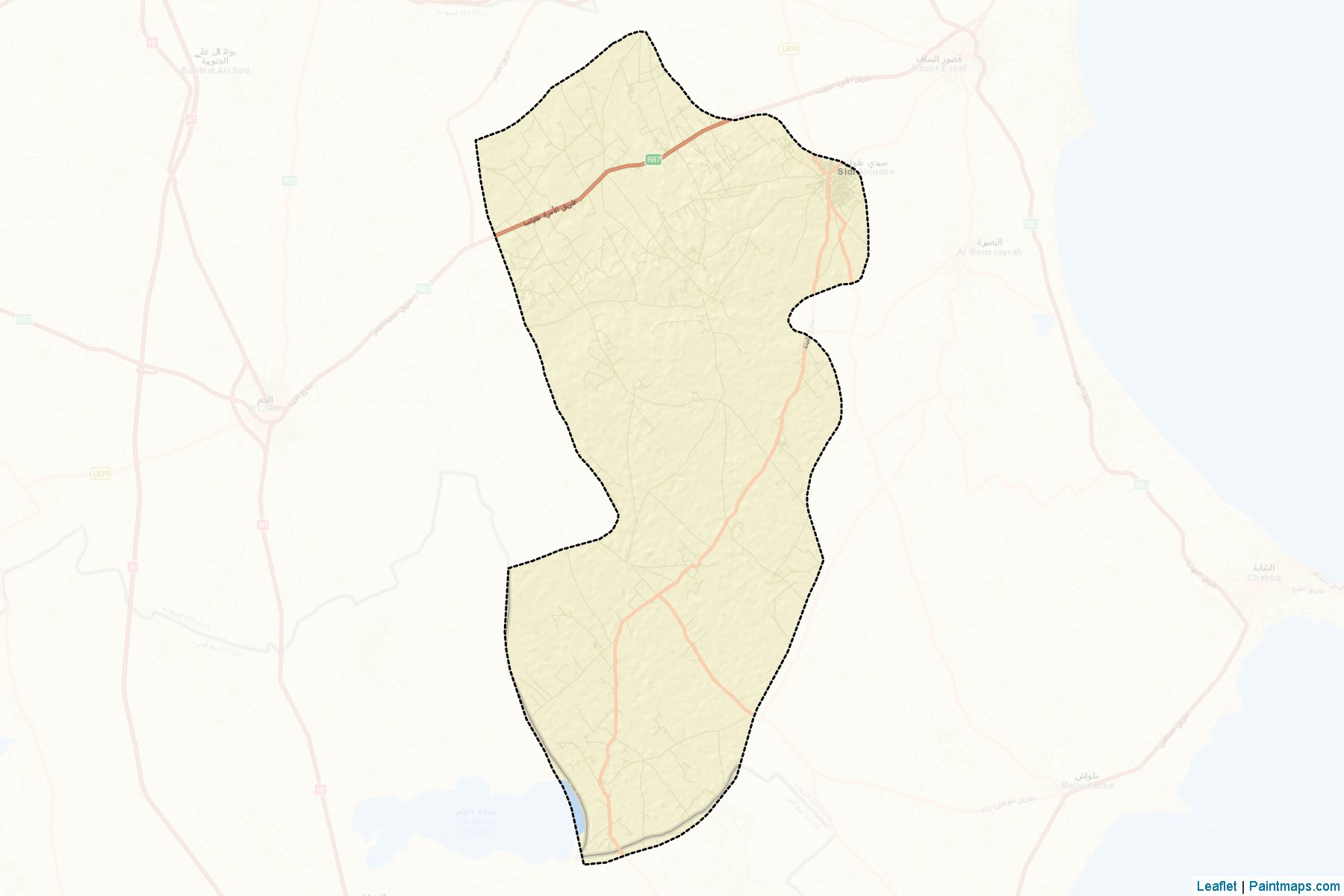 Sidi Alouane (Mehdiye ili) Haritası Örnekleri-2