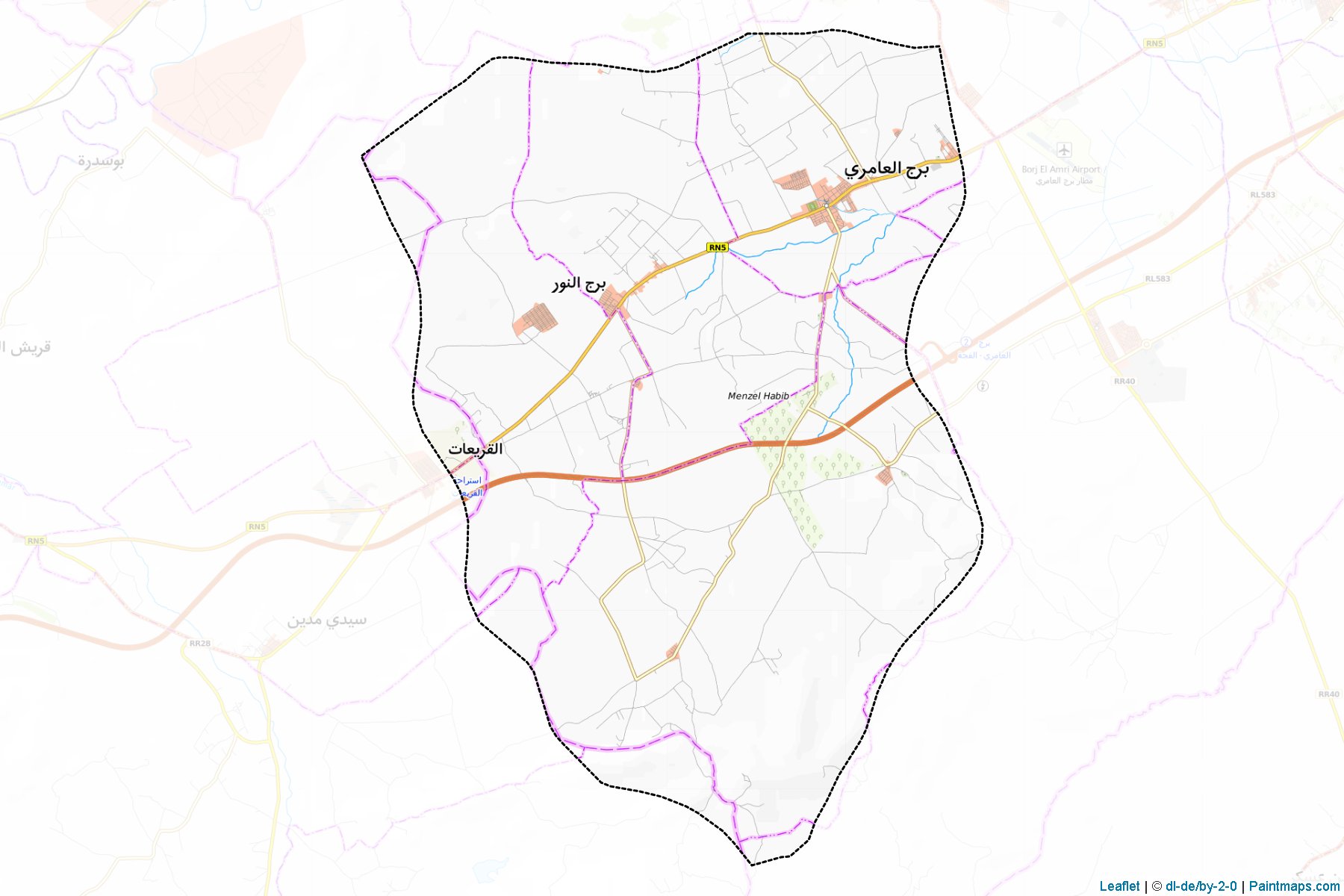 Borj El Amri (Manubah) Map Cropping Samples-1