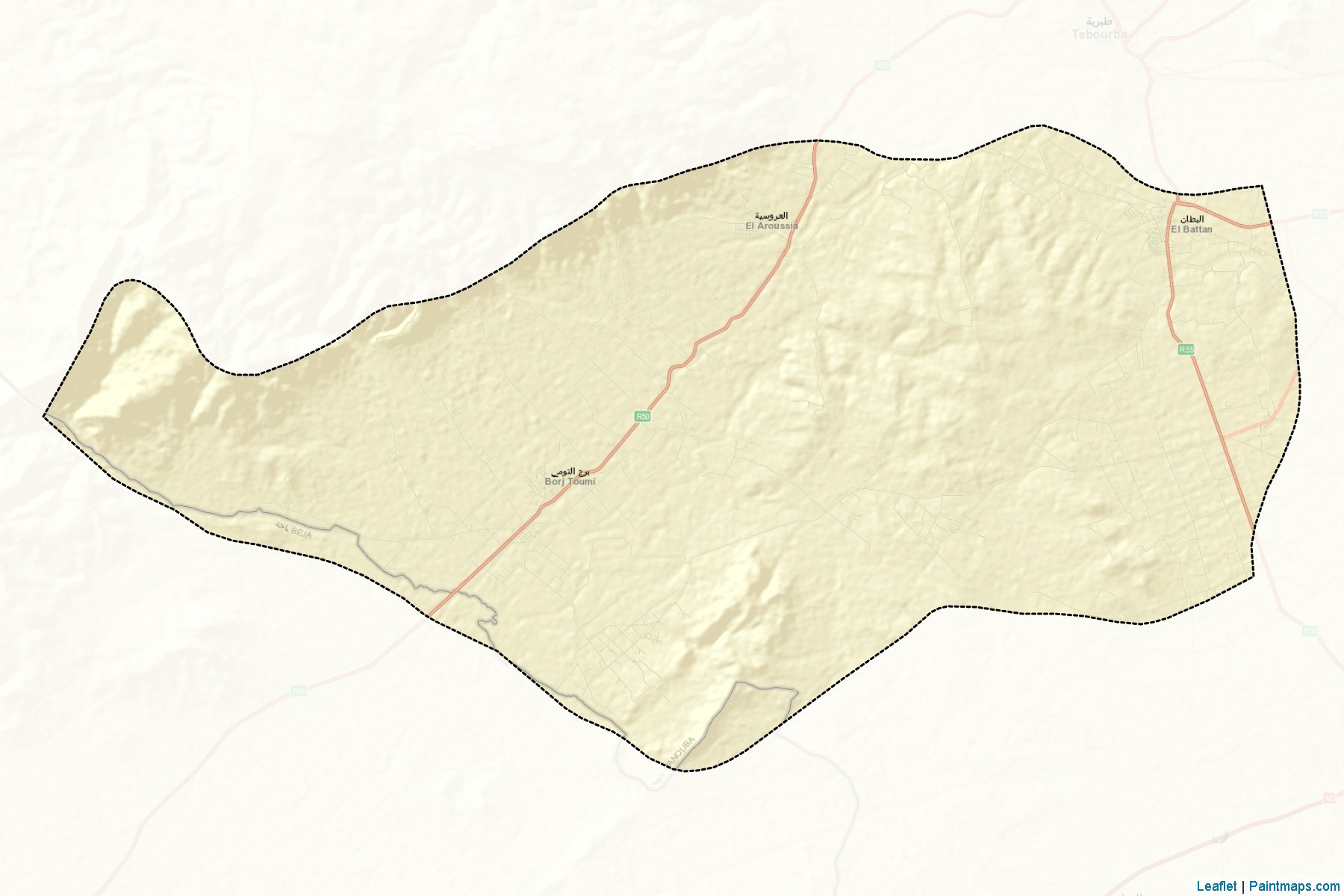 Muestras de recorte de mapas El Battan (Manubah)-2