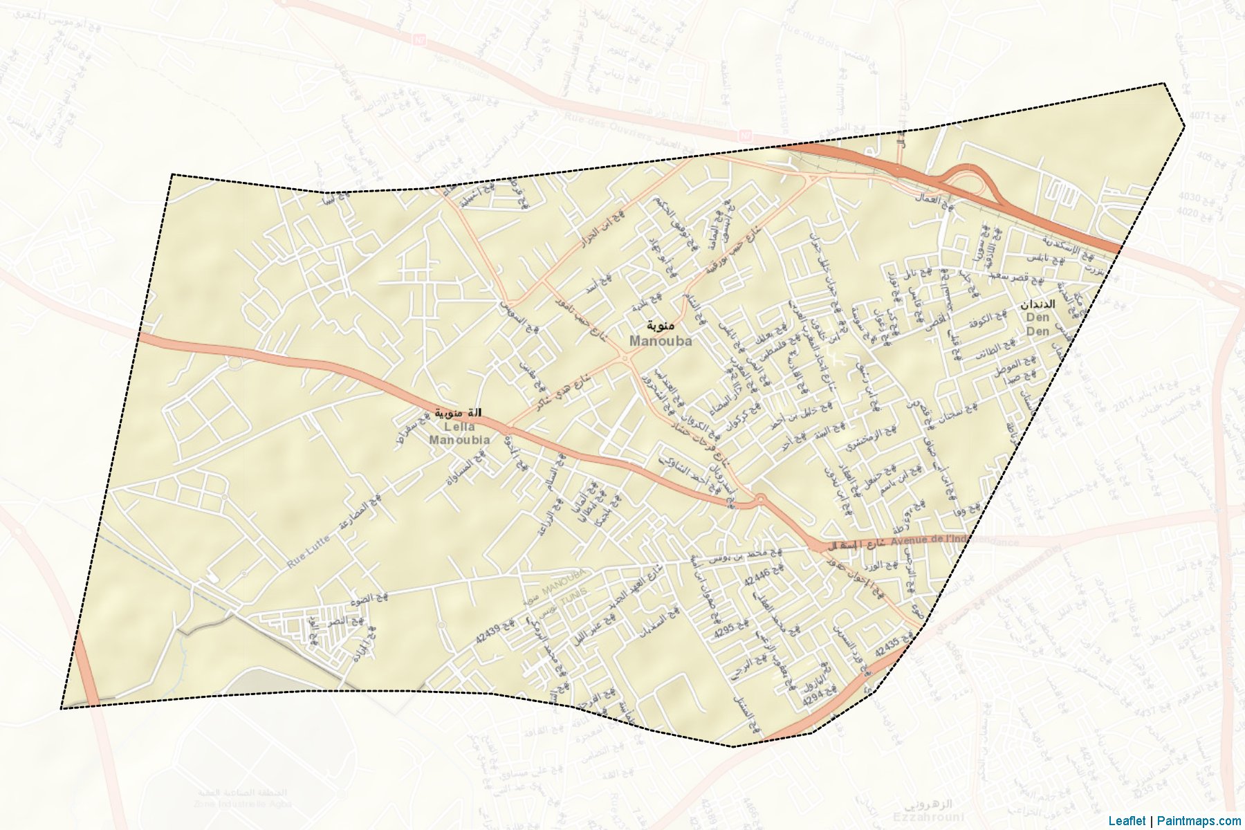 Manouba (Manubah) Map Cropping Samples-2