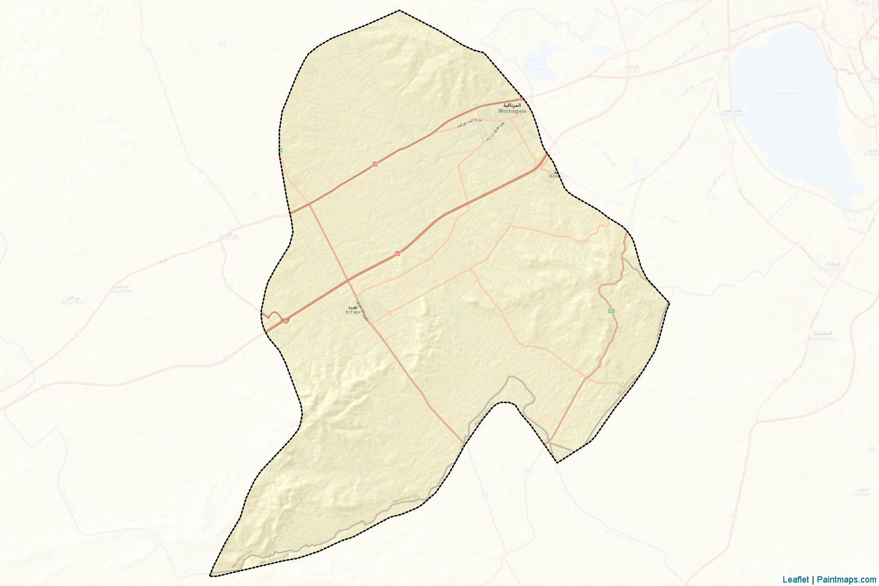 Muestras de recorte de mapas Mornaguia (Manubah)-2