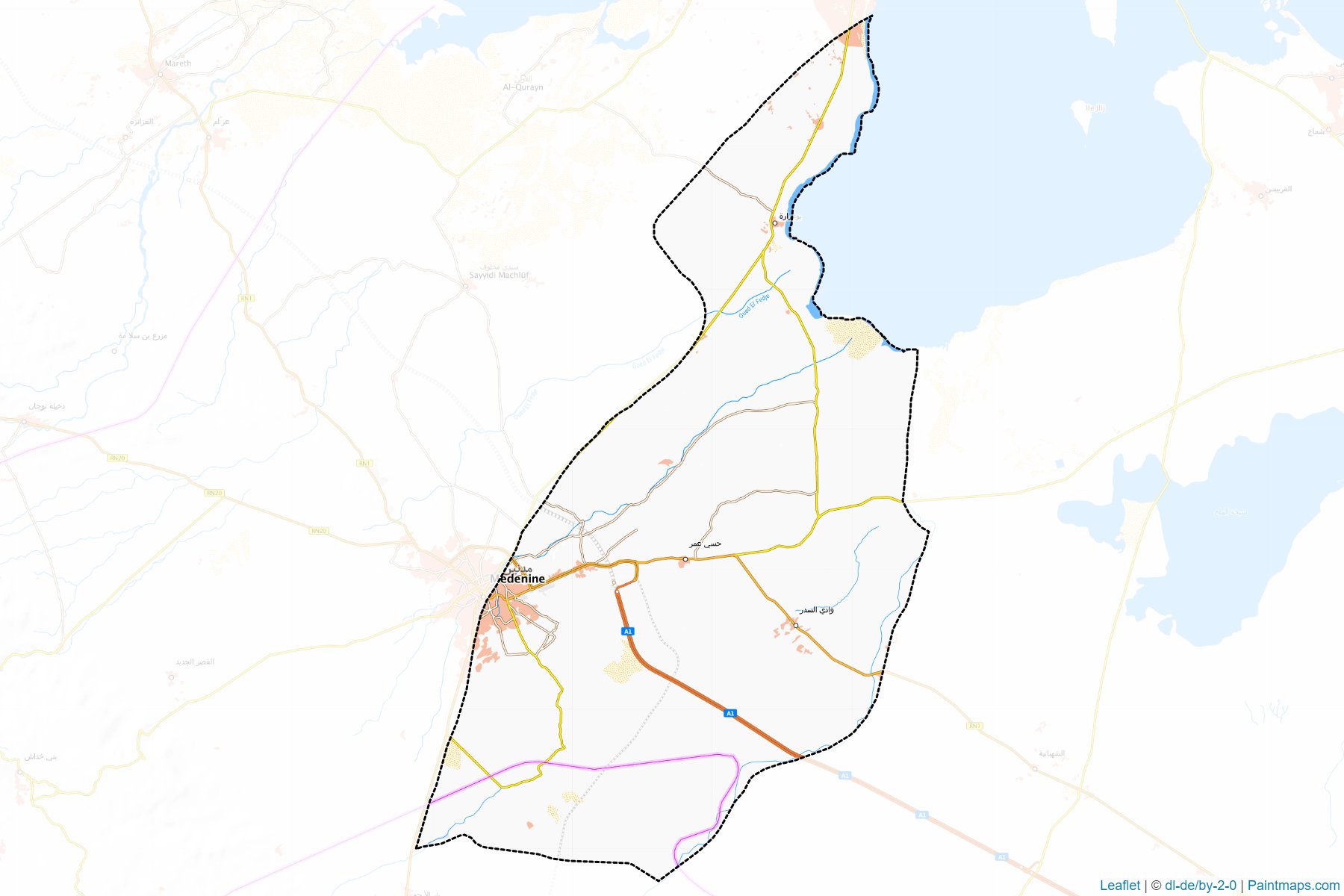 Médenine Nord (Médenine) Map Cropping Samples-1