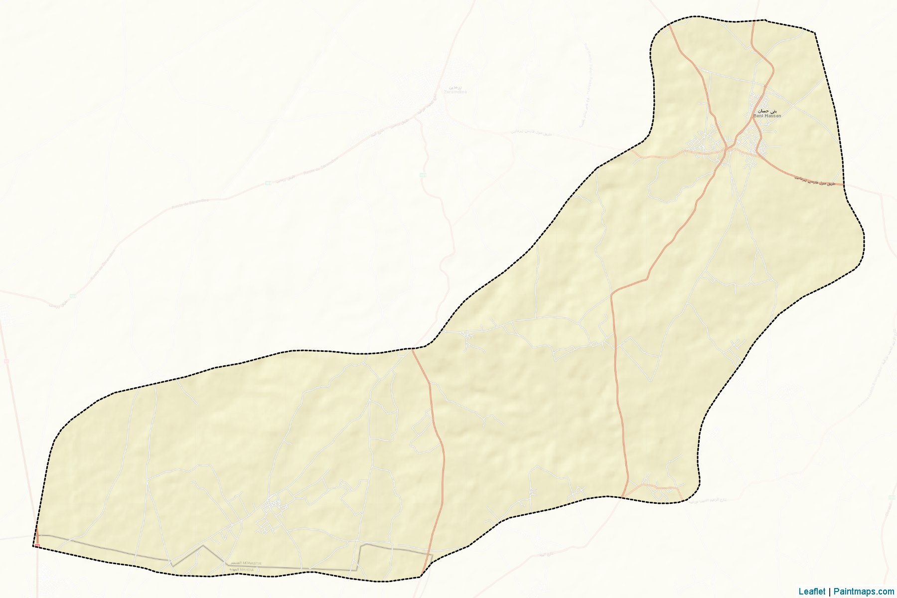 Muestras de recorte de mapas Béni Hassan (Monastir)-2