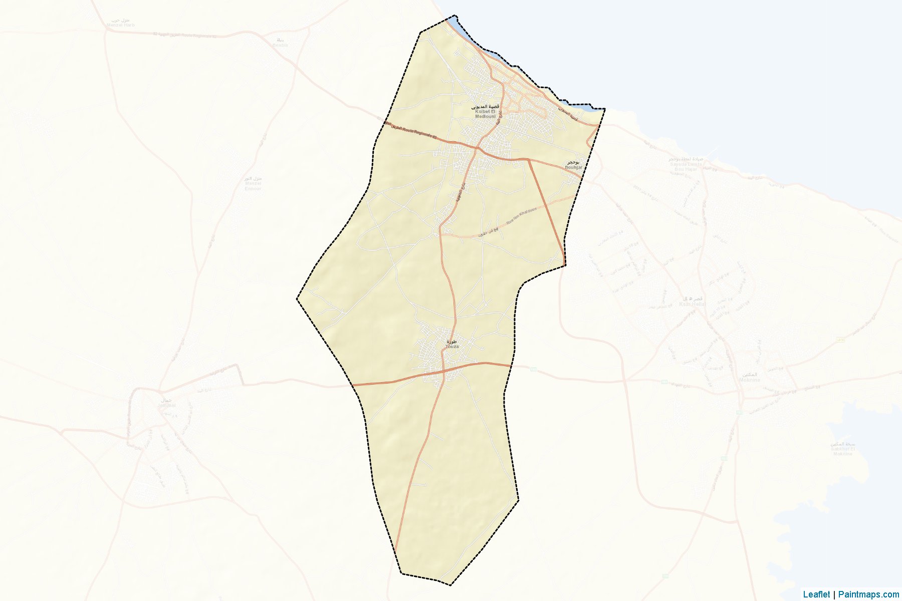 Ksibet El Mediouni (Monastir) Map Cropping Samples-2