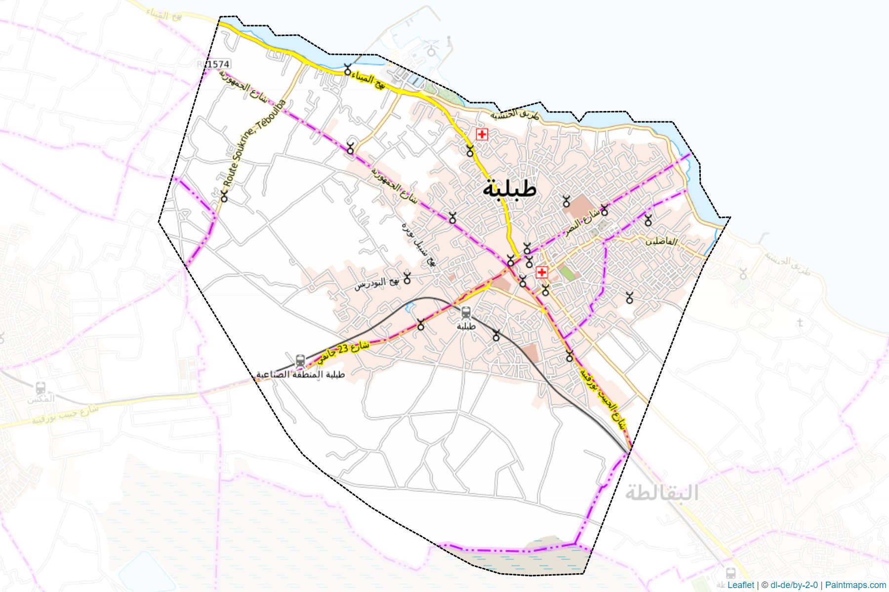 Teboulba (Munastır) Haritası Örnekleri-1