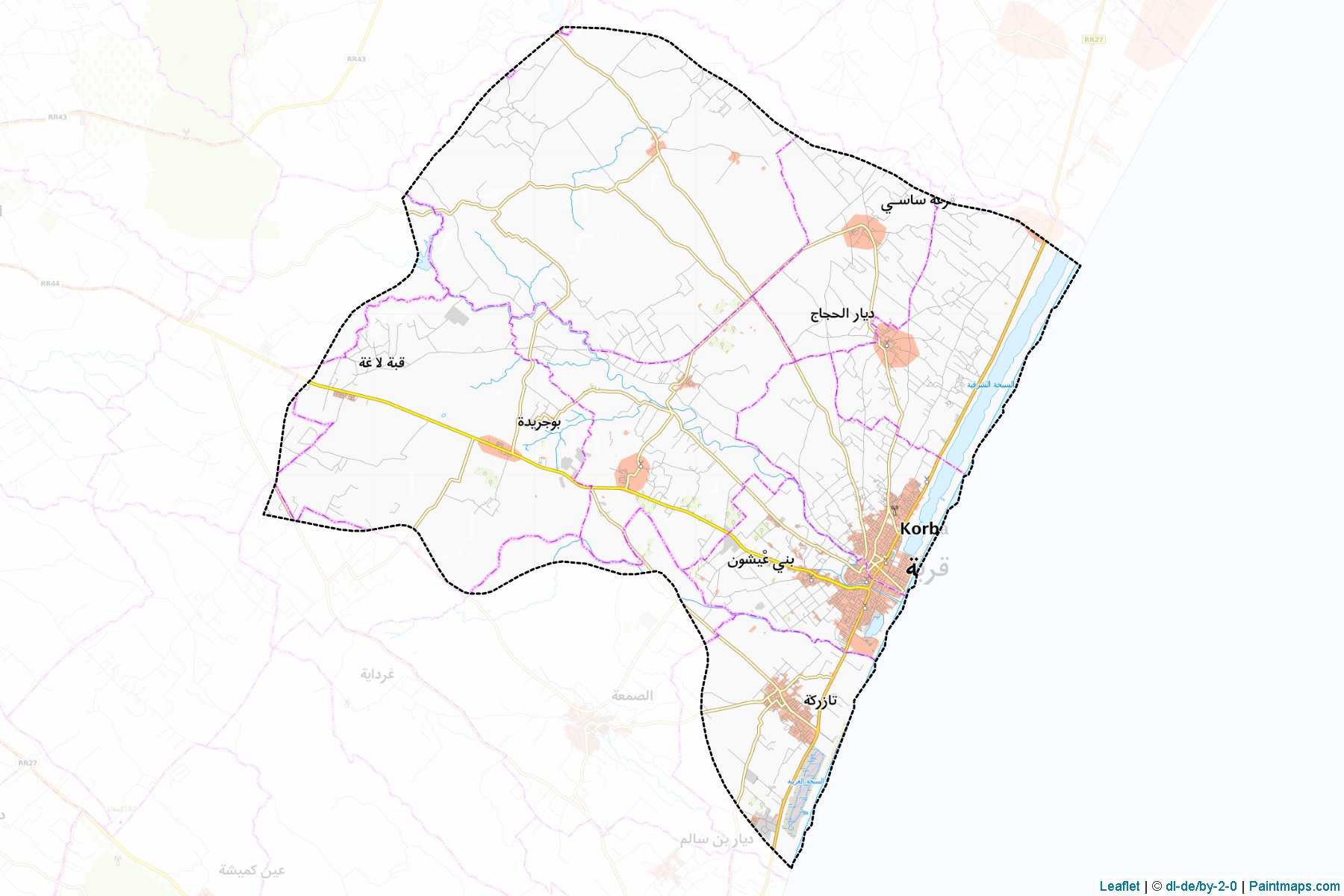 Korba (Nabeul) Map Cropping Samples-1