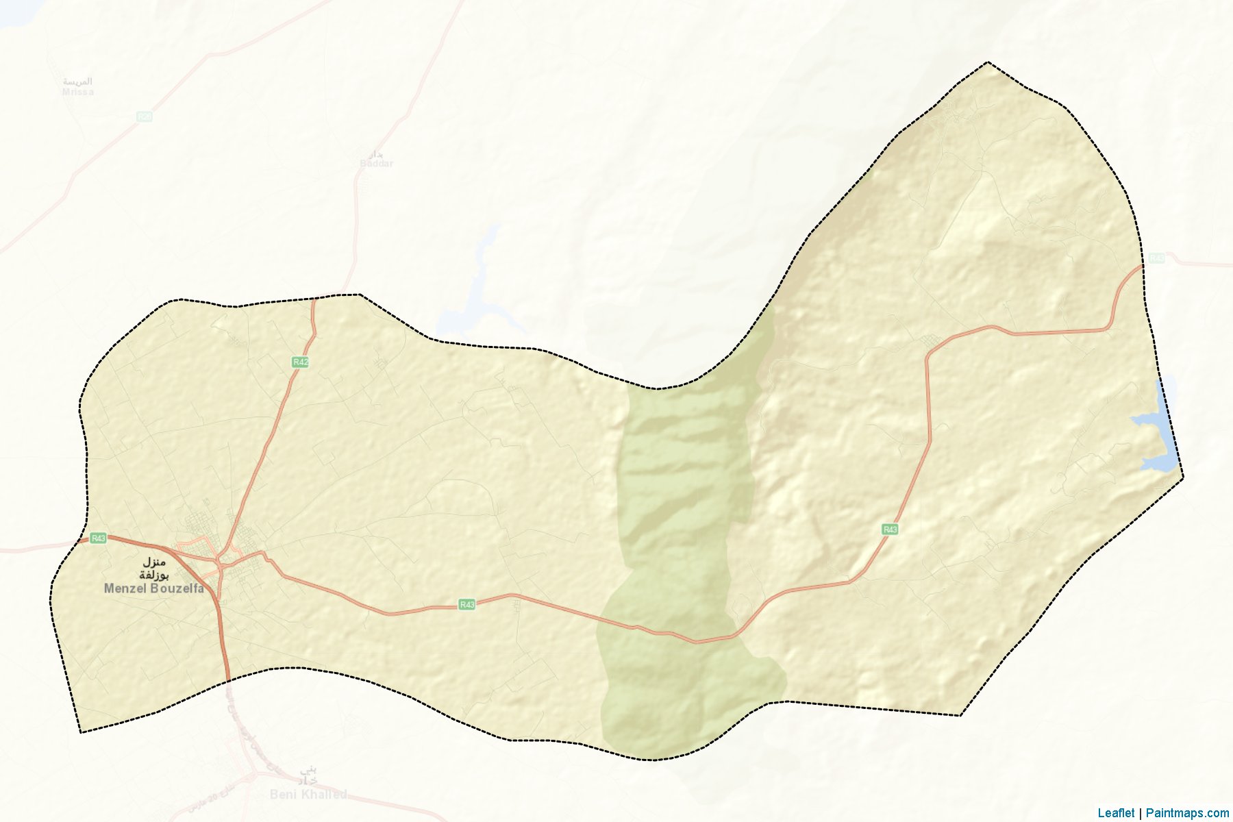 Menzel Bouzelfa (Nabeul) Map Cropping Samples-2