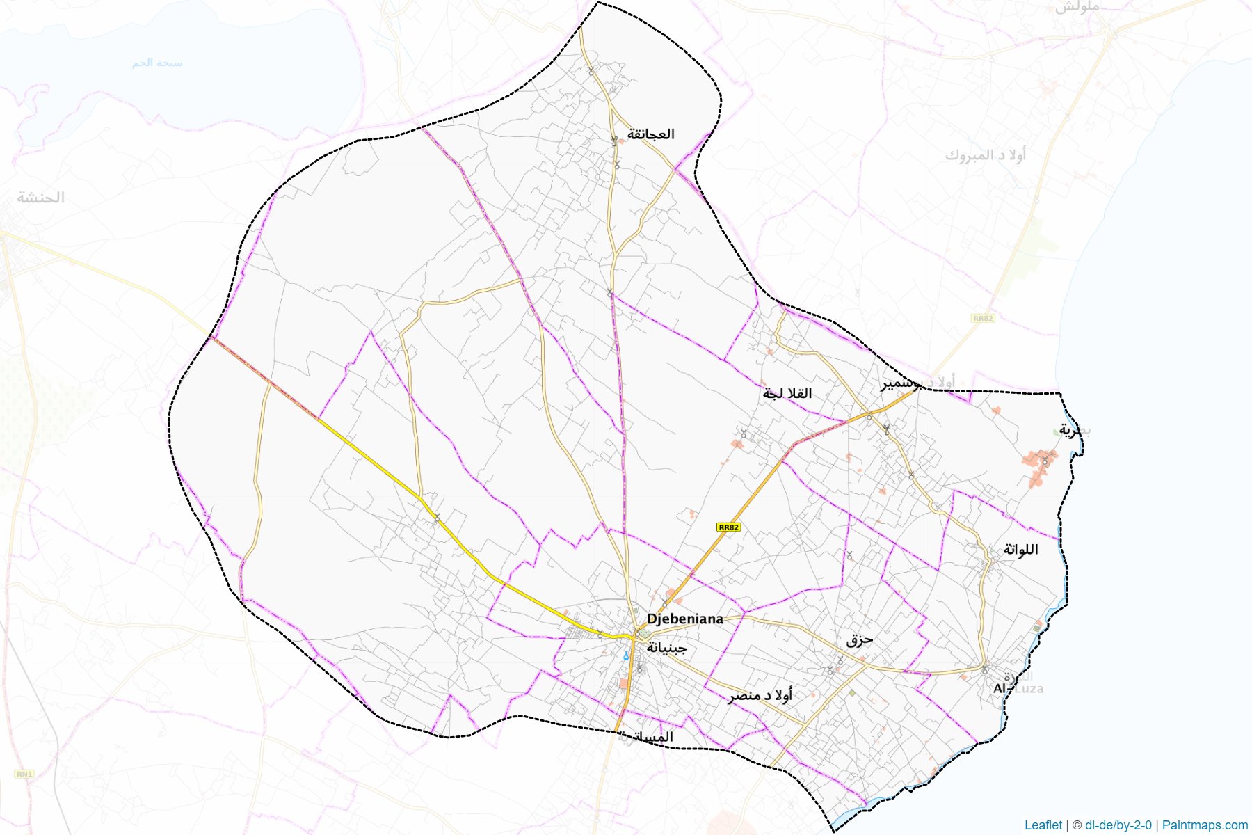 Muestras de recorte de mapas Djebeniana (Sfax)-1