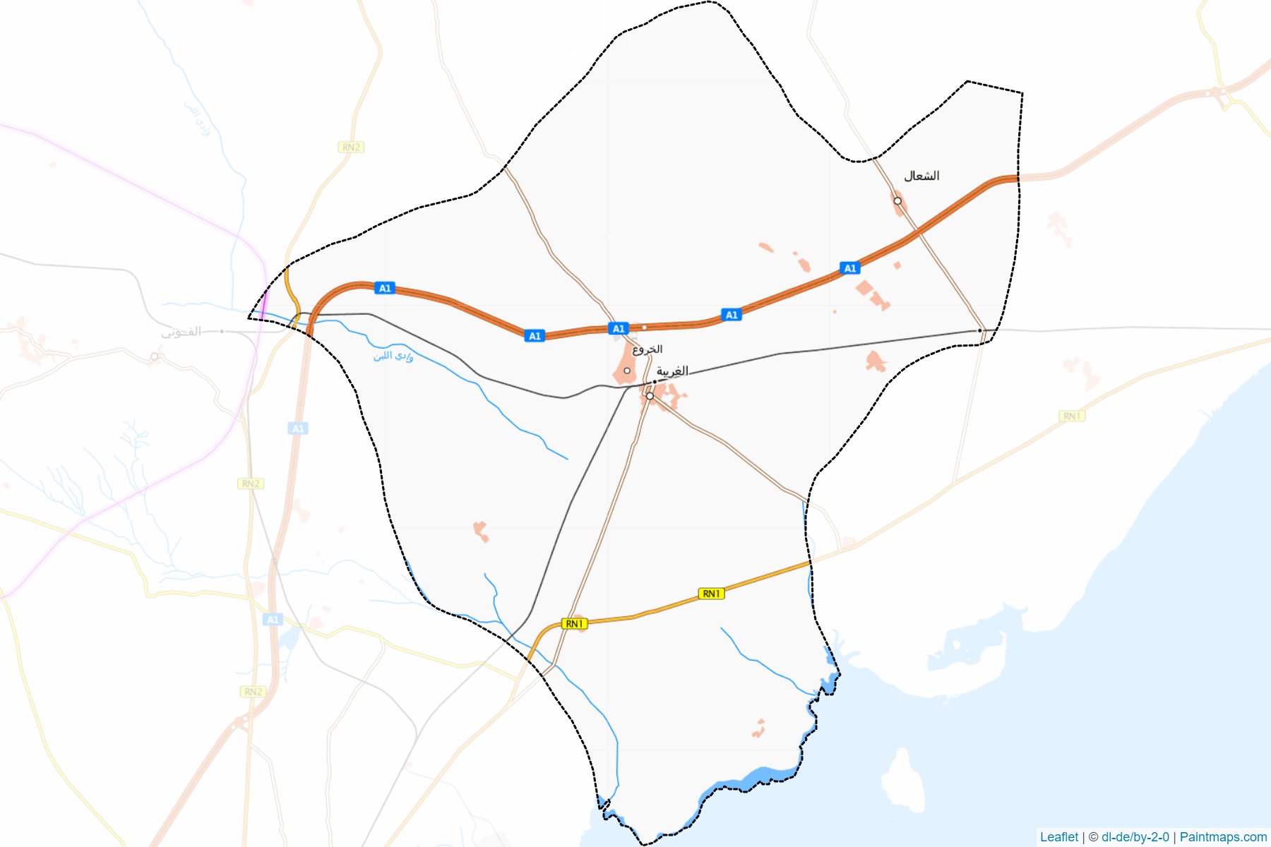 Ghraiba (Sfaks ili) Haritası Örnekleri-1