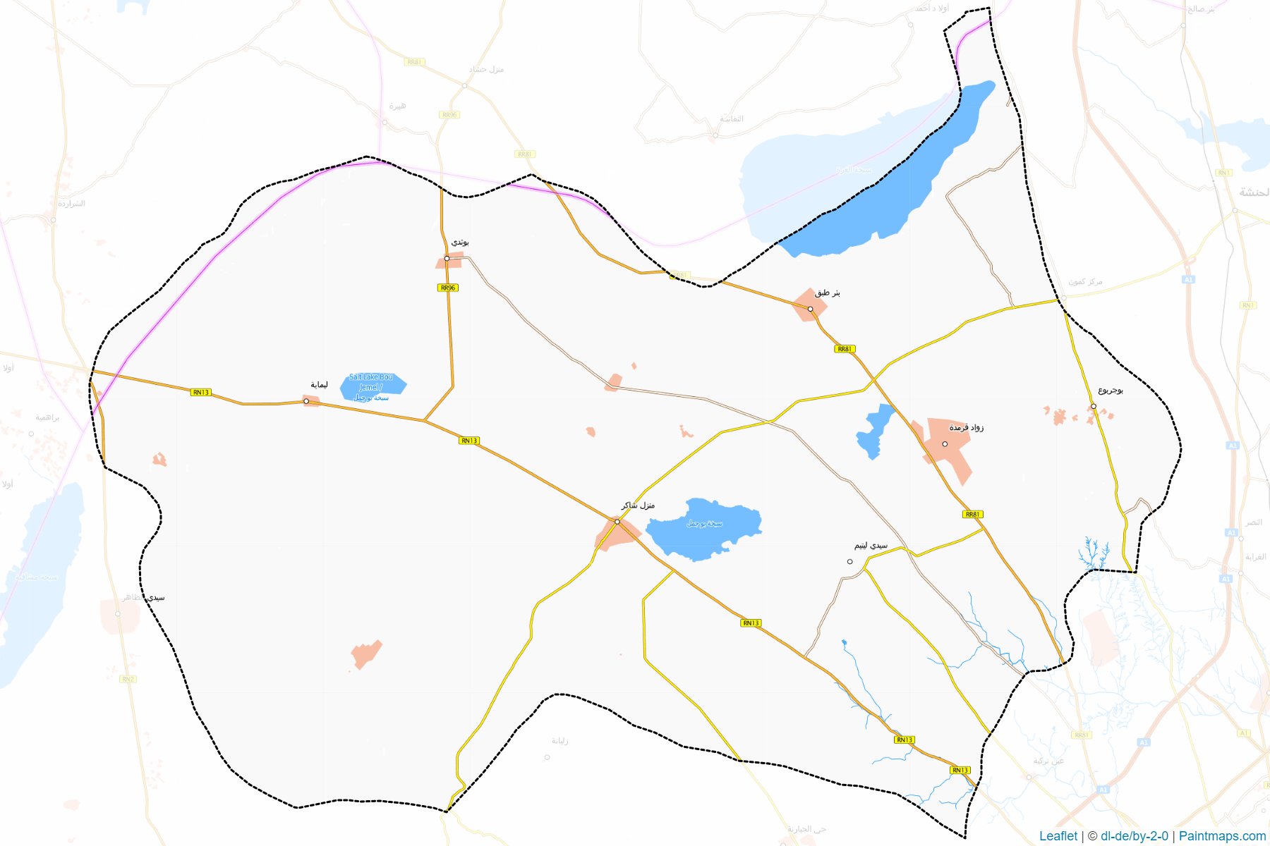 Menzil Chaker (Sfaks ili) Haritası Örnekleri-1