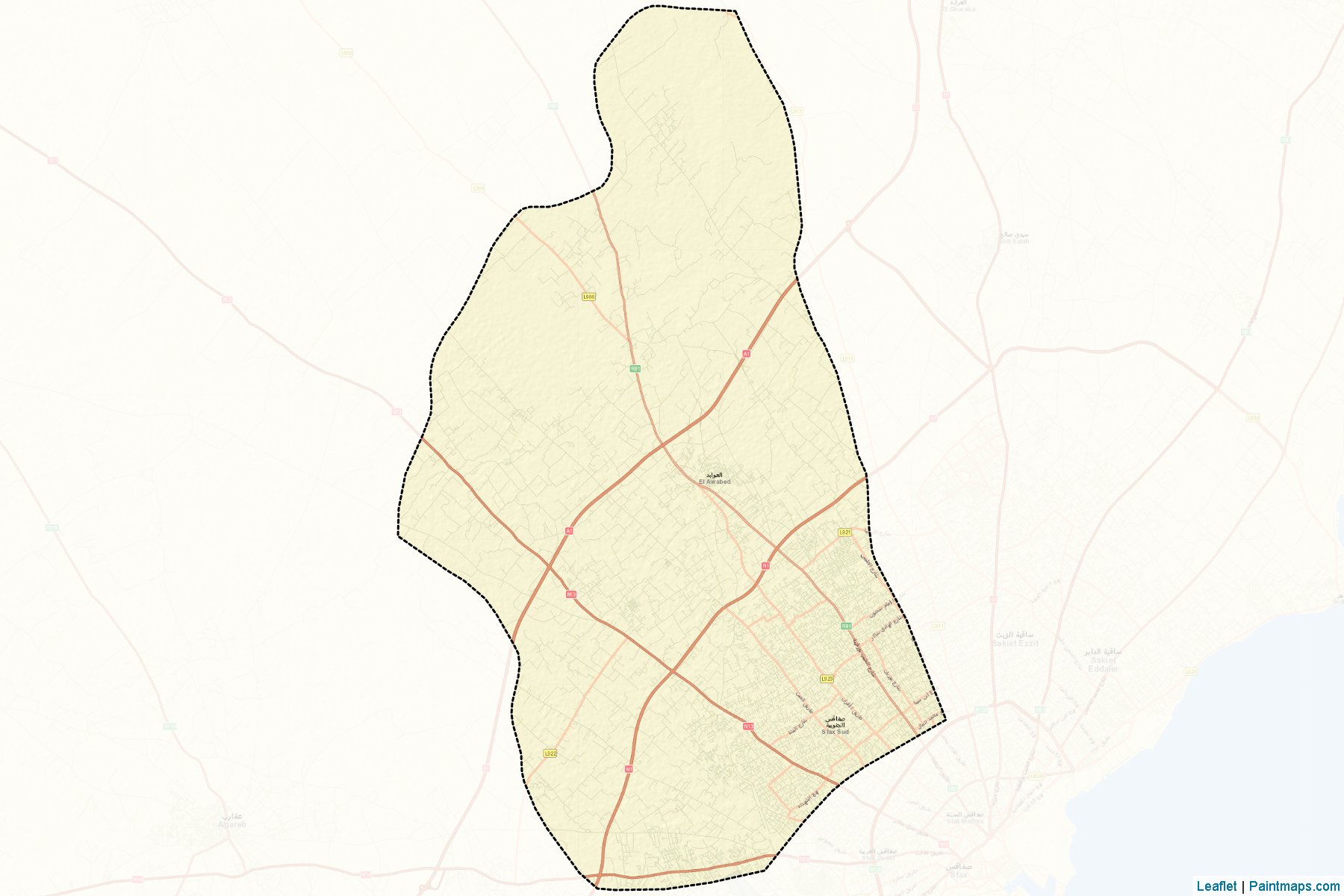 Sfax Sud (Sfax) Map Cropping Samples-2