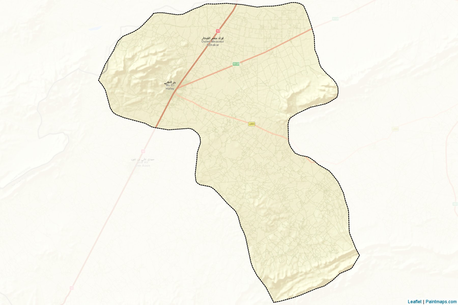 Bir El Hfay (Sidi Bou Zid) Map Cropping Samples-2