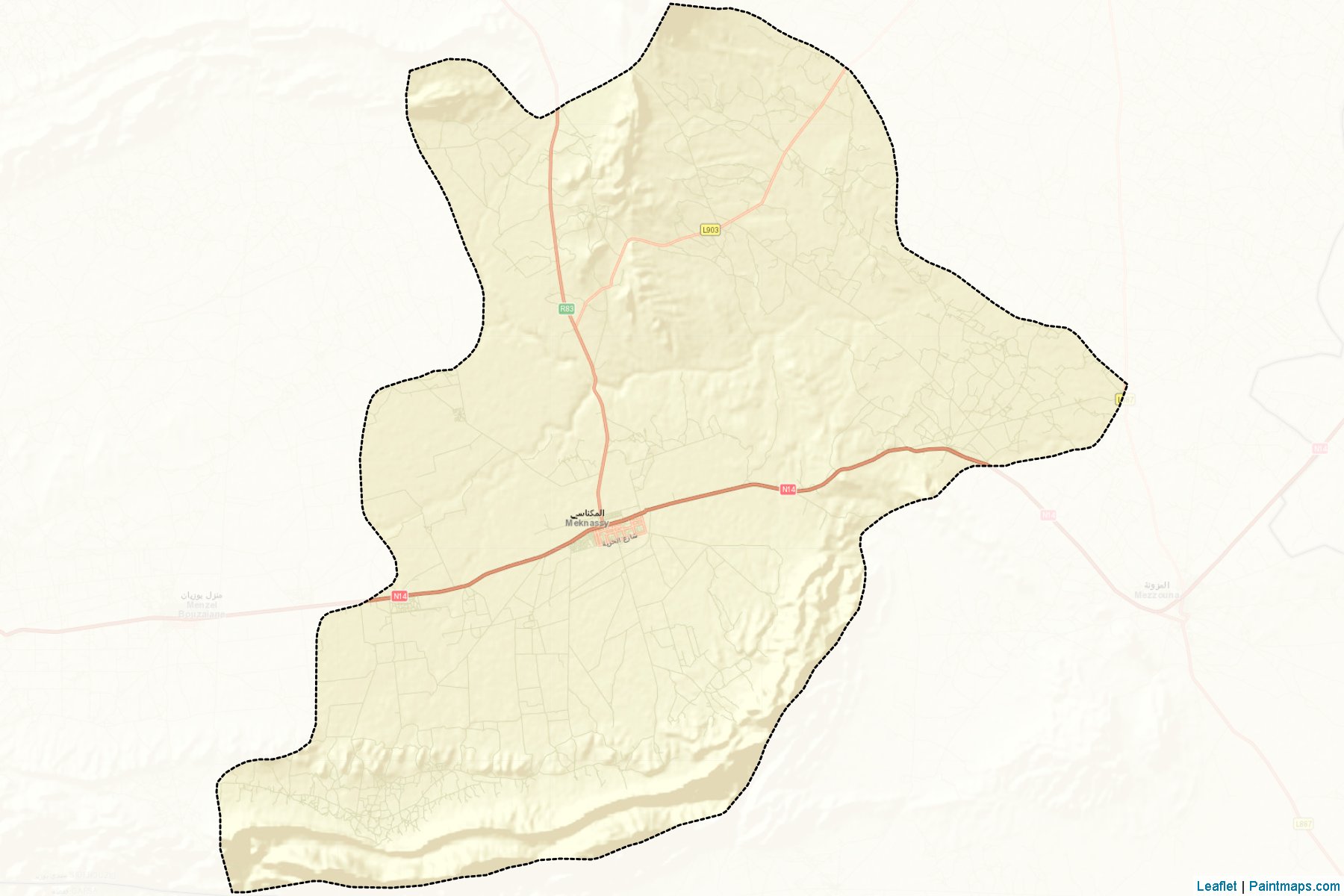 Meknassi (Sidi Bou Zid) Map Cropping Samples-2