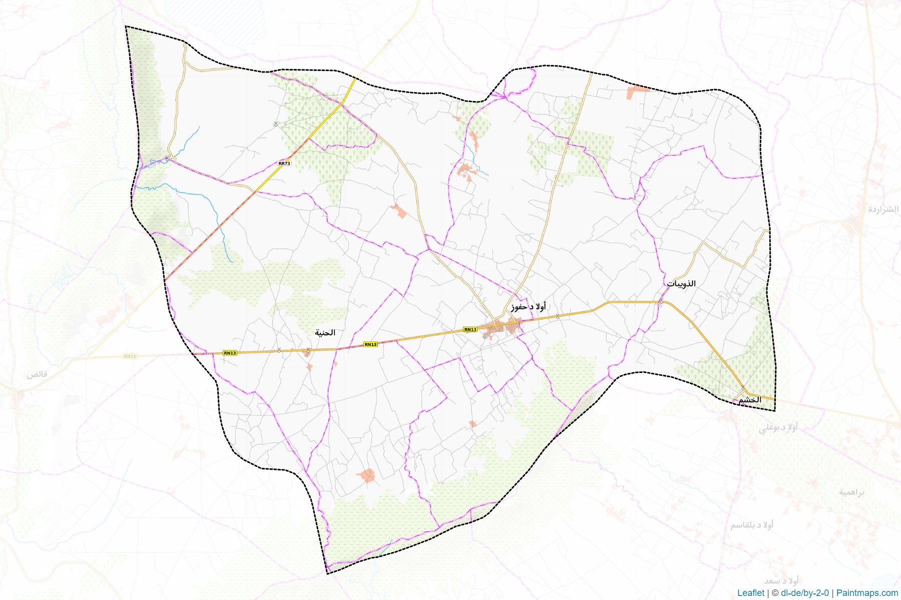 Muestras de recorte de mapas oueled Haffouz (Sidi Bou Zid)-1