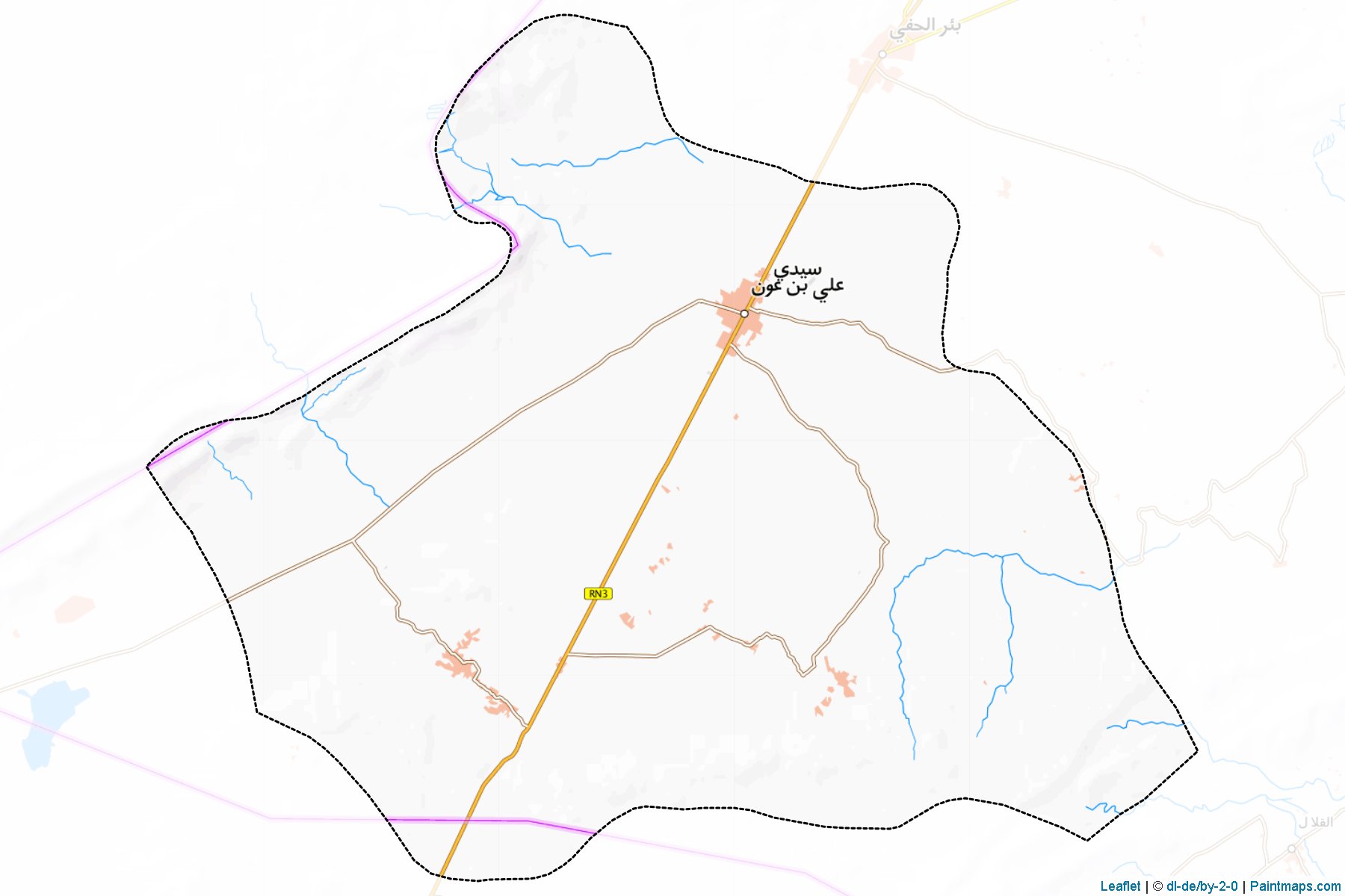 Muestras de recorte de mapas Sidi Ali Ben Aoun (Sidi Bou Zid)-1