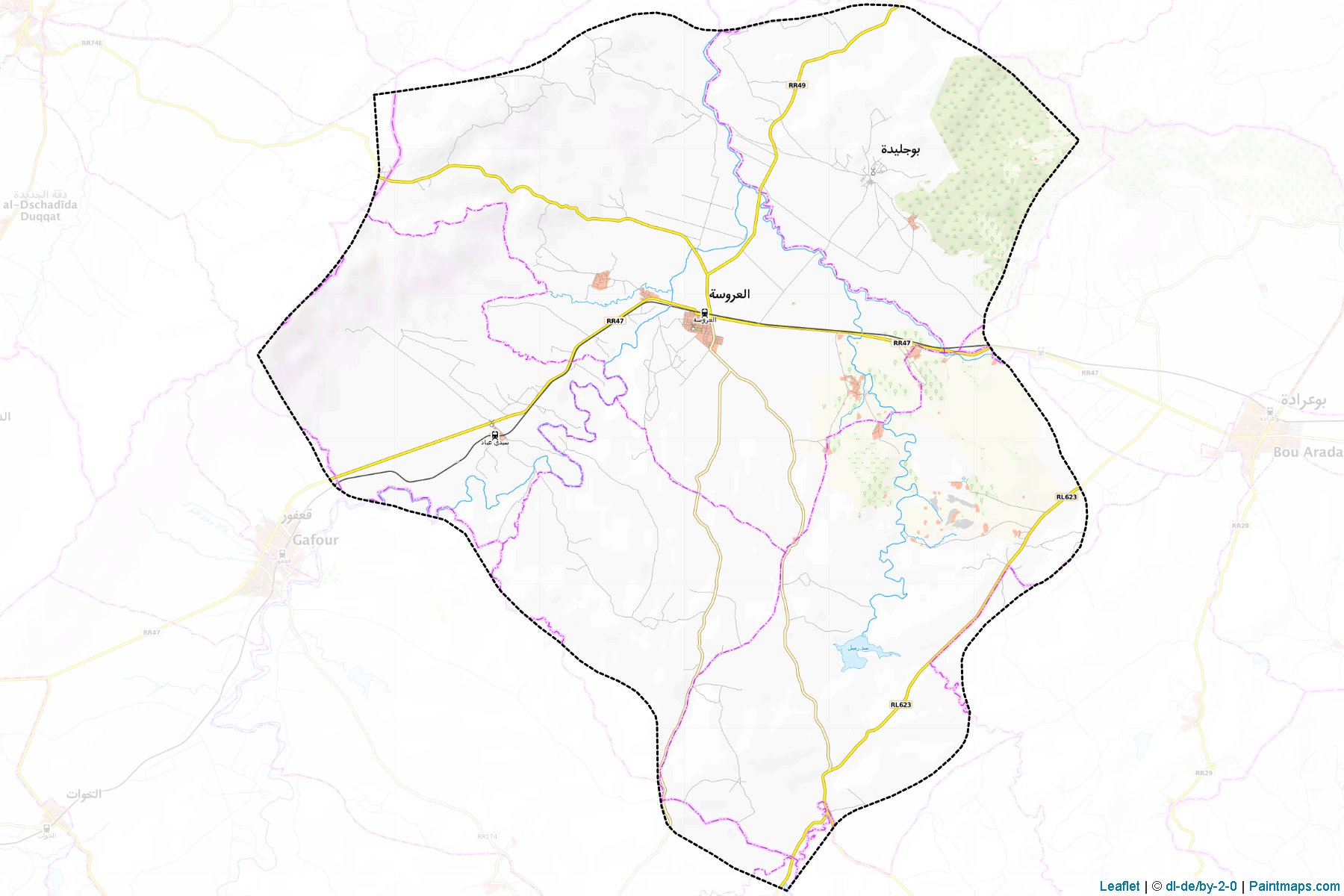 Laroussa (Siliana) Map Cropping Samples-1