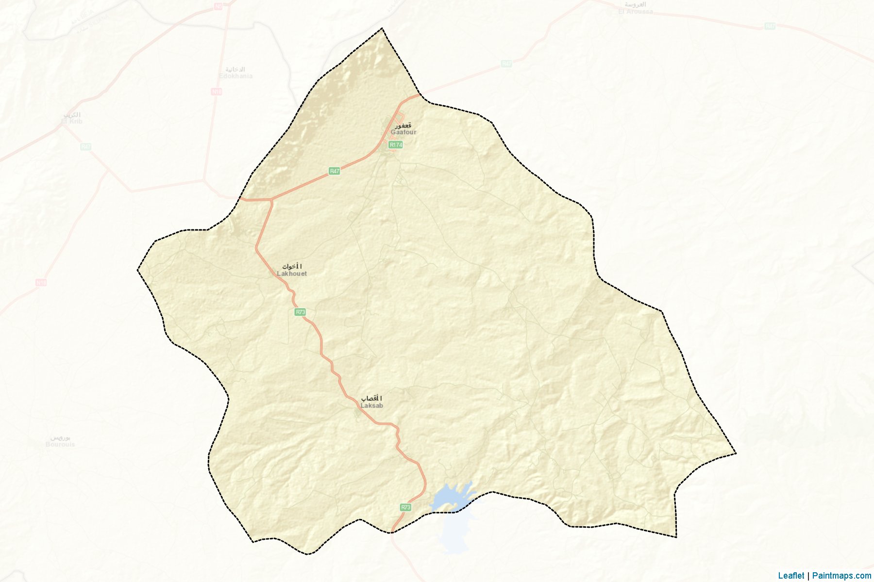 Muestras de recorte de mapas Gàafour (Siliana)-2