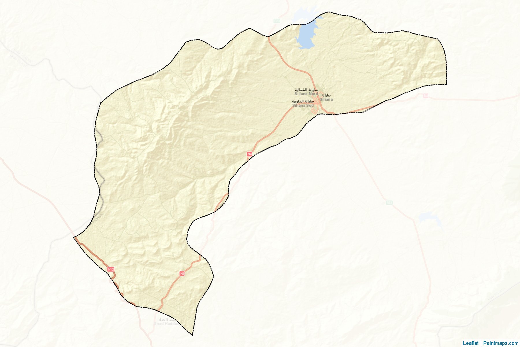 Siliana Nord (Siliana) Map Cropping Samples-2
