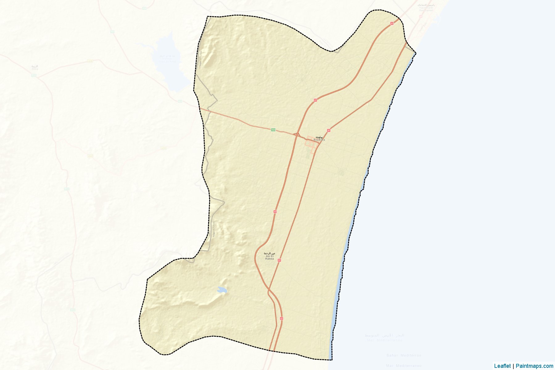 Muestras de recorte de mapas Bouficha (Sousse)-2