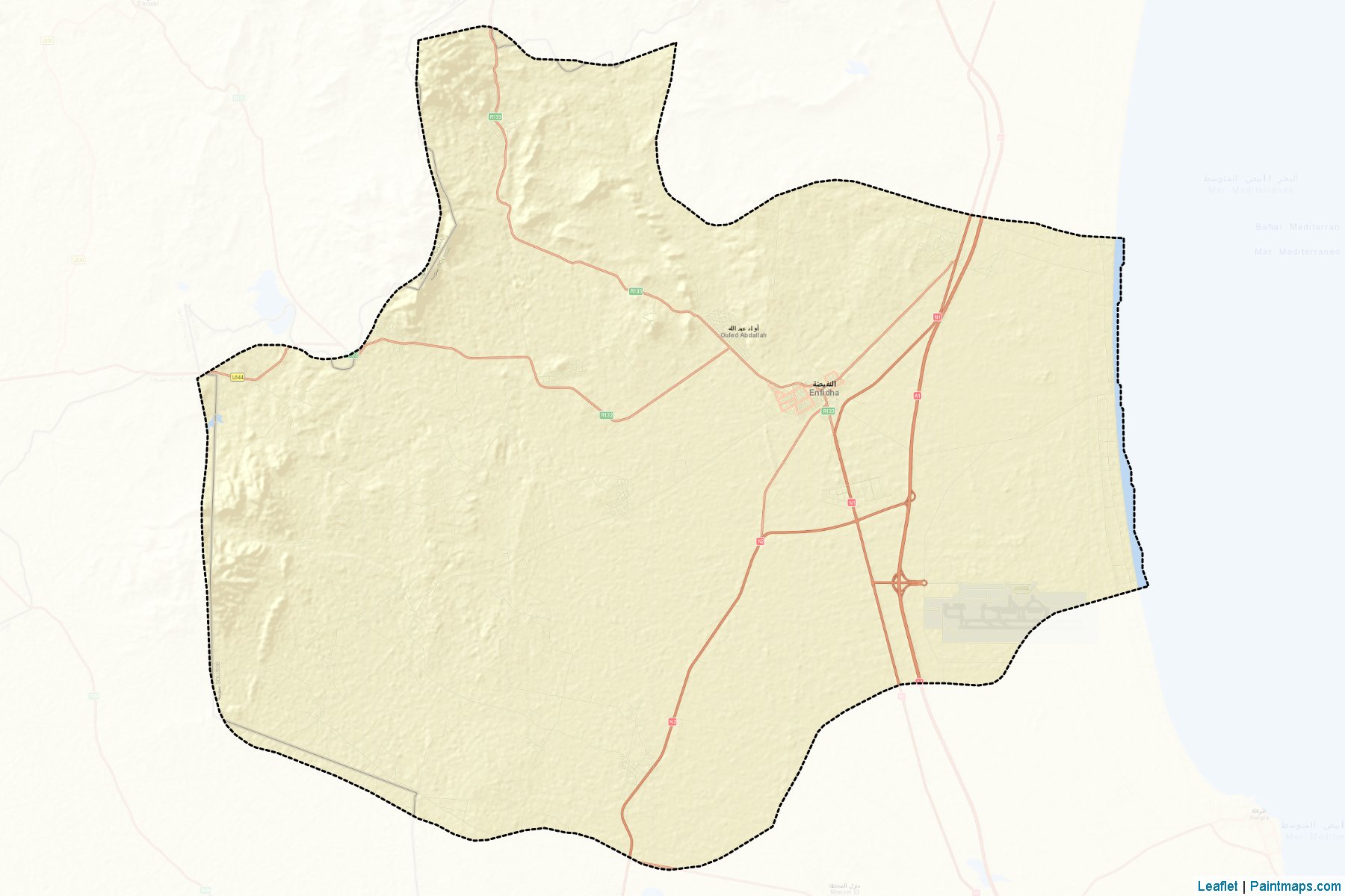 Muestras de recorte de mapas Enfidha (Sousse)-2