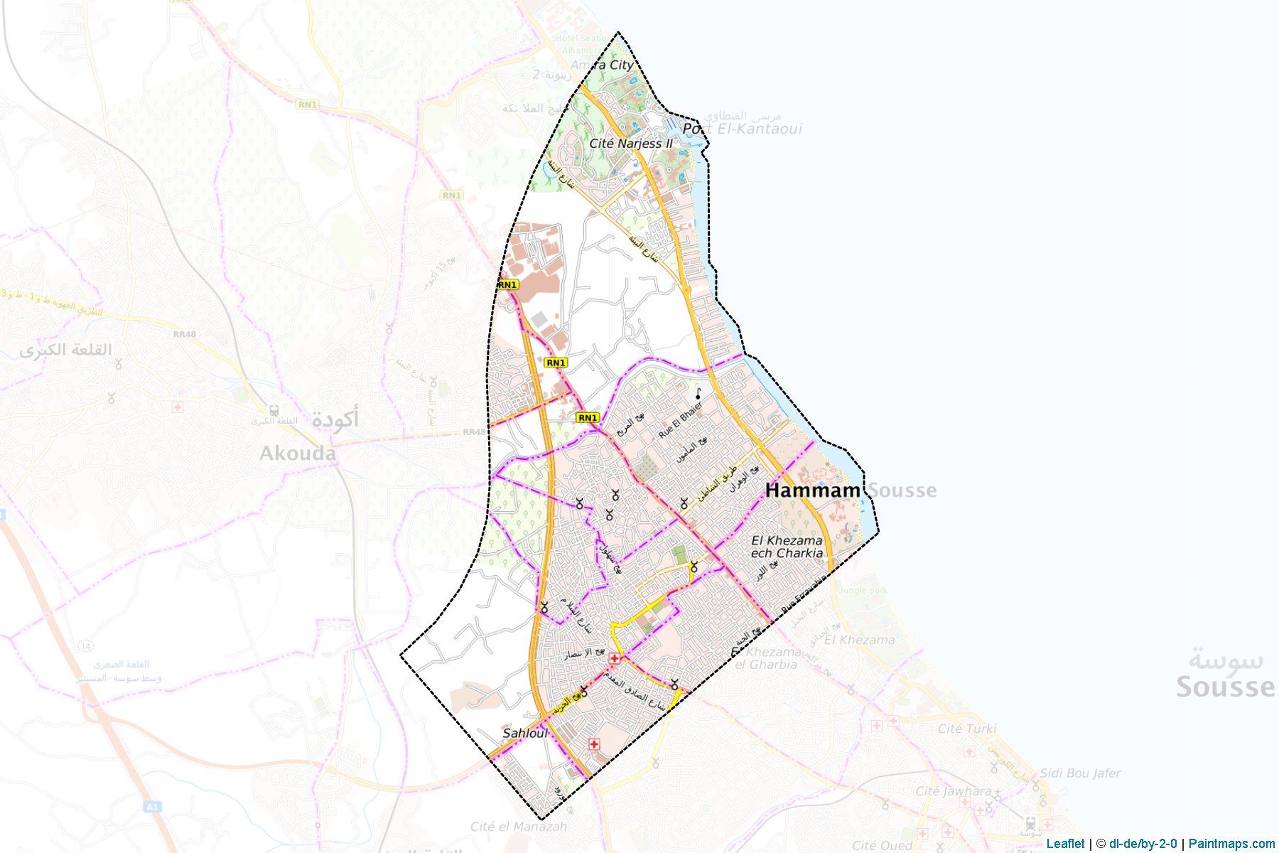 Hammam Sousse (Sousse) Map Cropping Samples-1