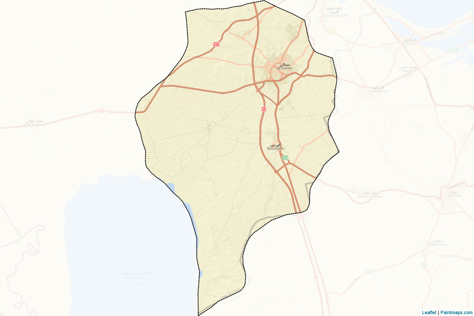 Messaken (Susa ili) Haritası Örnekleri-2