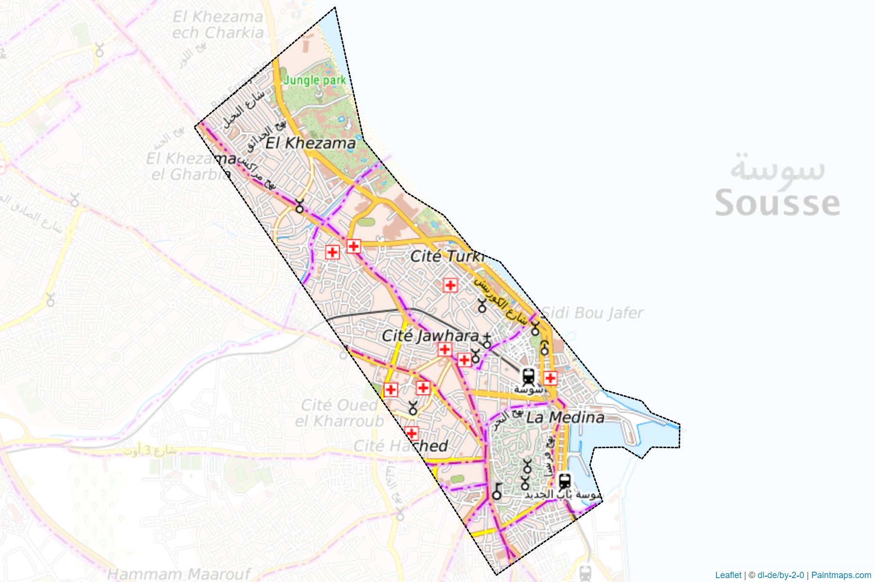 Sousse Médina (Sousse) Map Cropping Samples-1