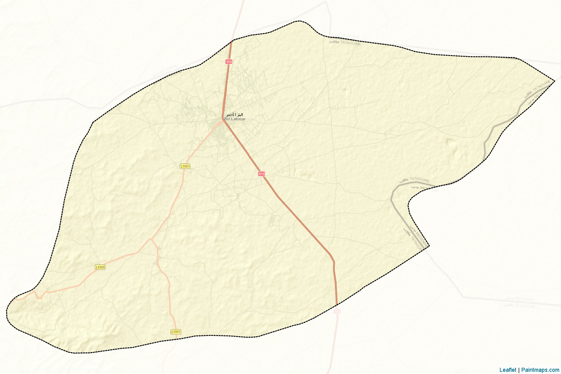 Muestras de recorte de mapas Bir Lahmar (Tataouine)-2