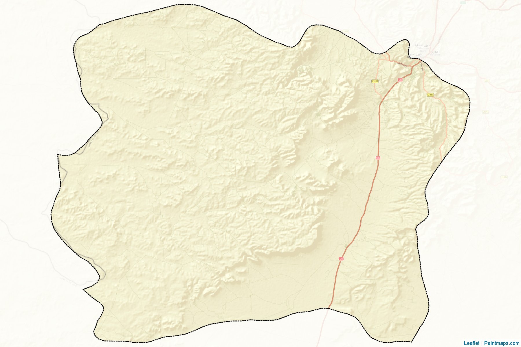 Muestras de recorte de mapas Tataouine Sud (Tataouine)-2