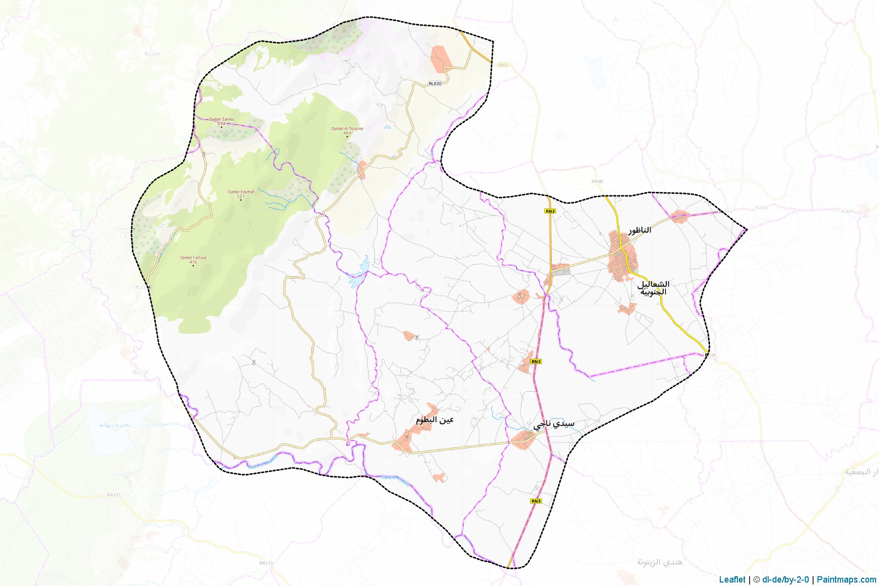 Nadhour (Zaghouan) Map Cropping Samples-1