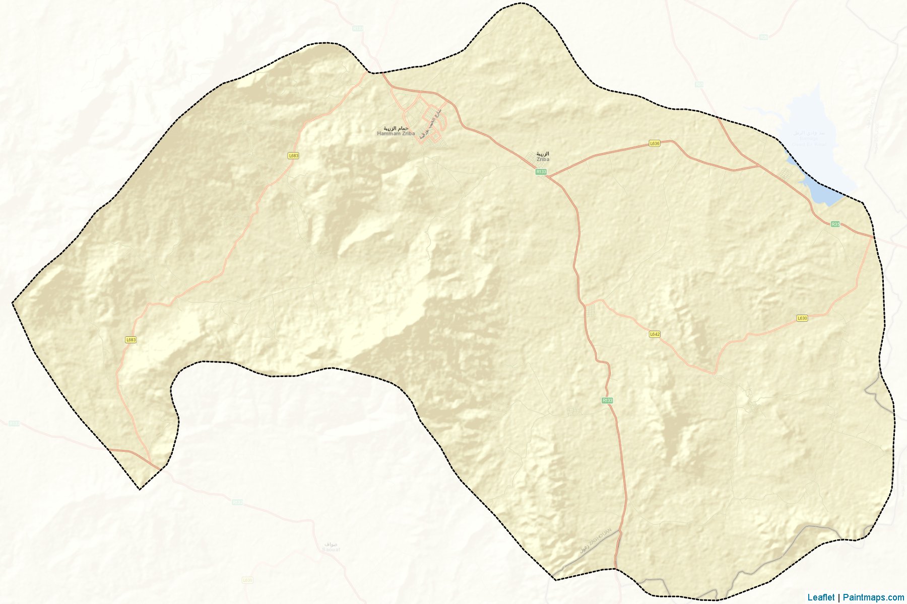 Muestras de recorte de mapas Zriba (Zaghouan)-2