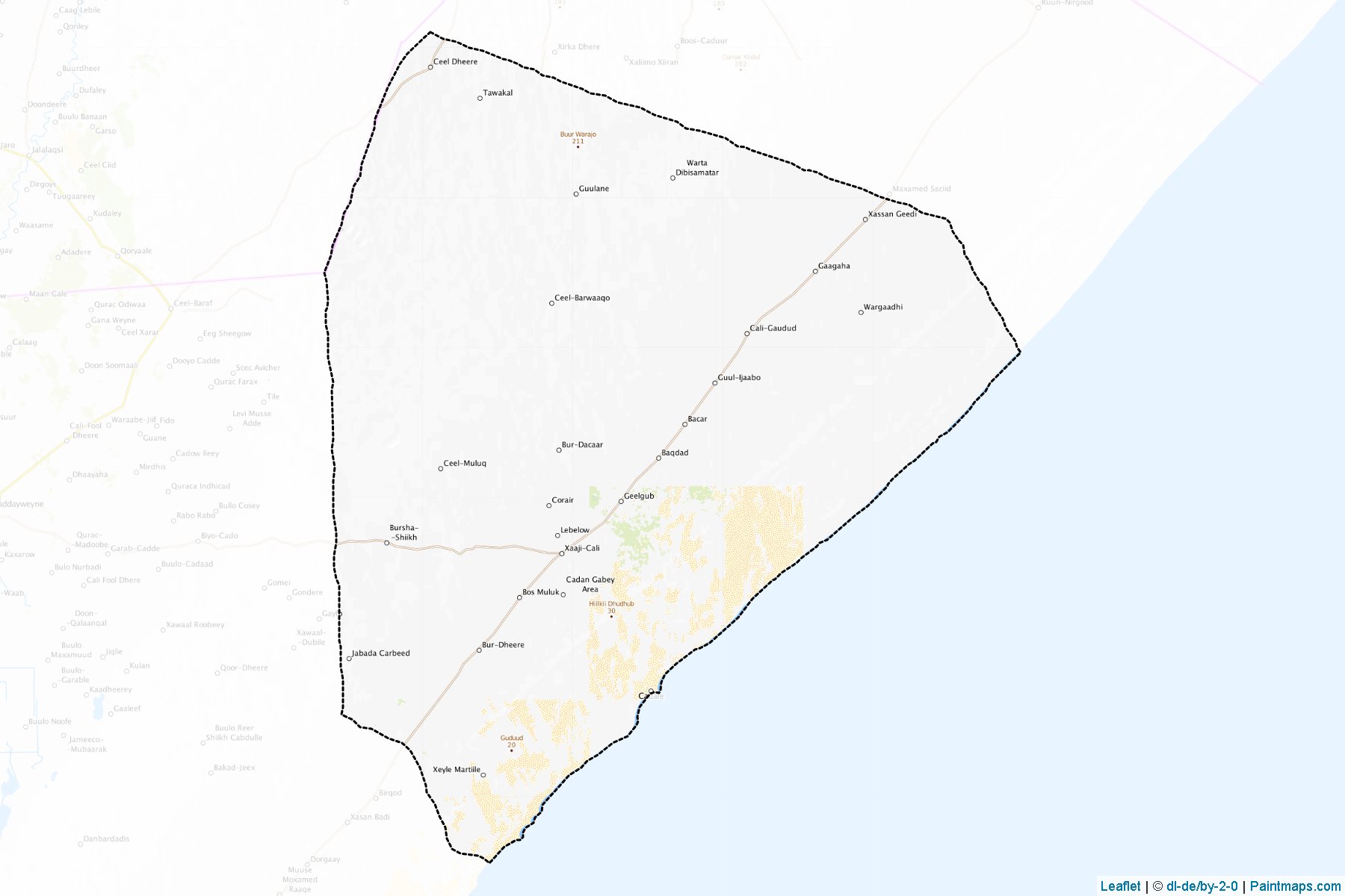 Caadale (Shabeellaha Dhexe) Map Cropping Samples-1