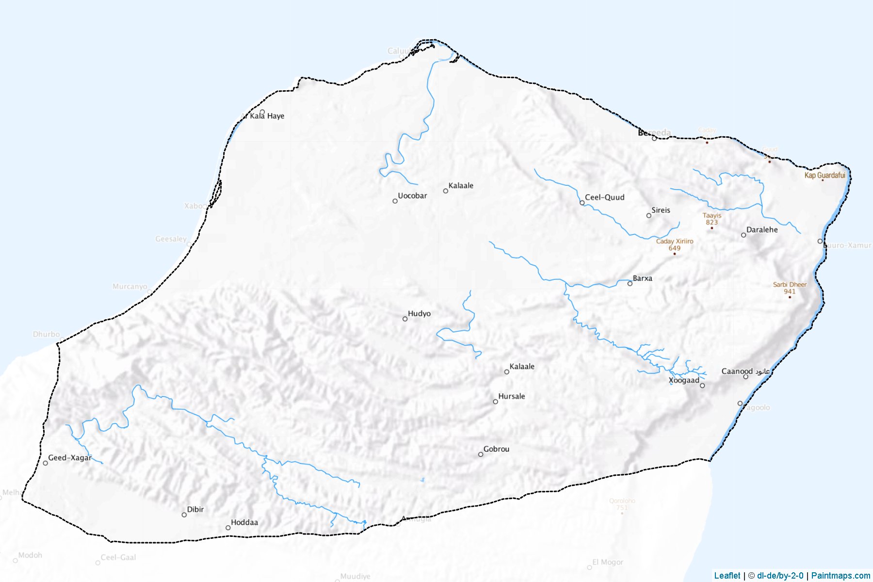 Muestras de recorte de mapas Caluula (Bari)-1