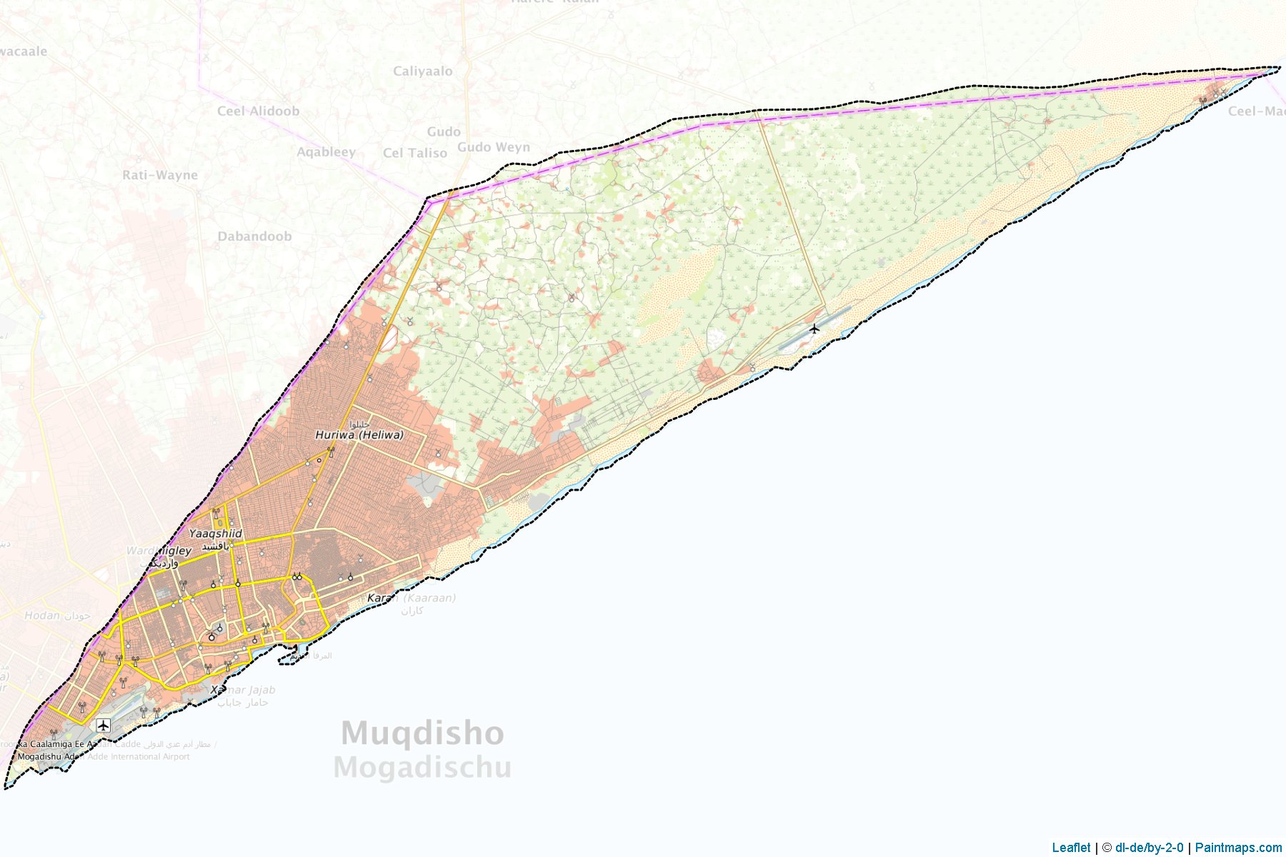 Banadir (Banaadir) Haritası Örnekleri-1