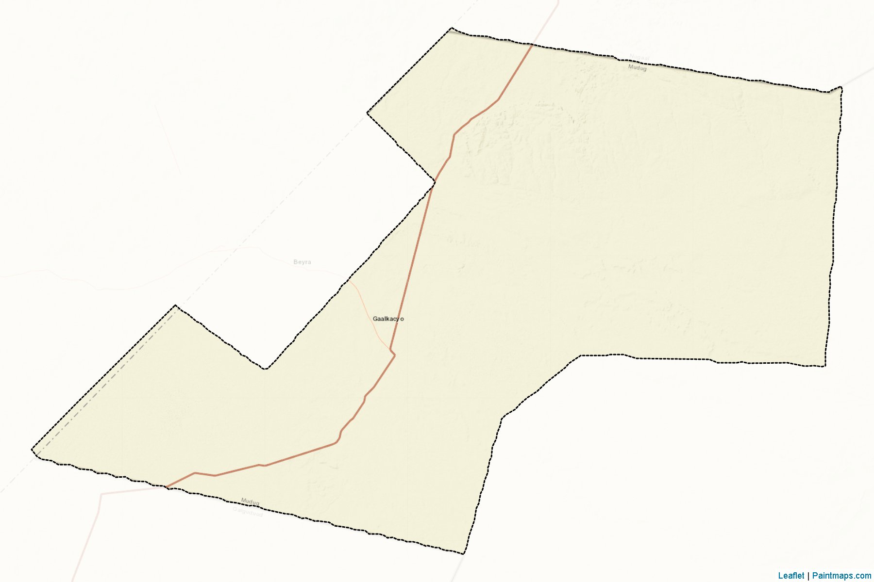 Muestras de recorte de mapas Gaalkacyo (Mudug)-2